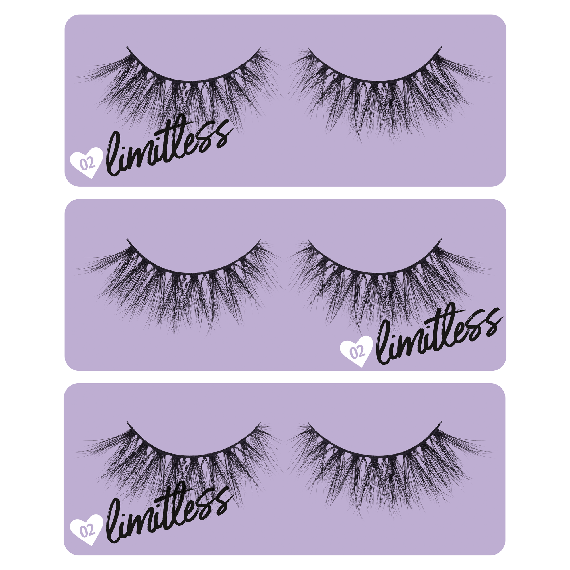 3x LASH LIKE A BOSS műszempilla szett 01