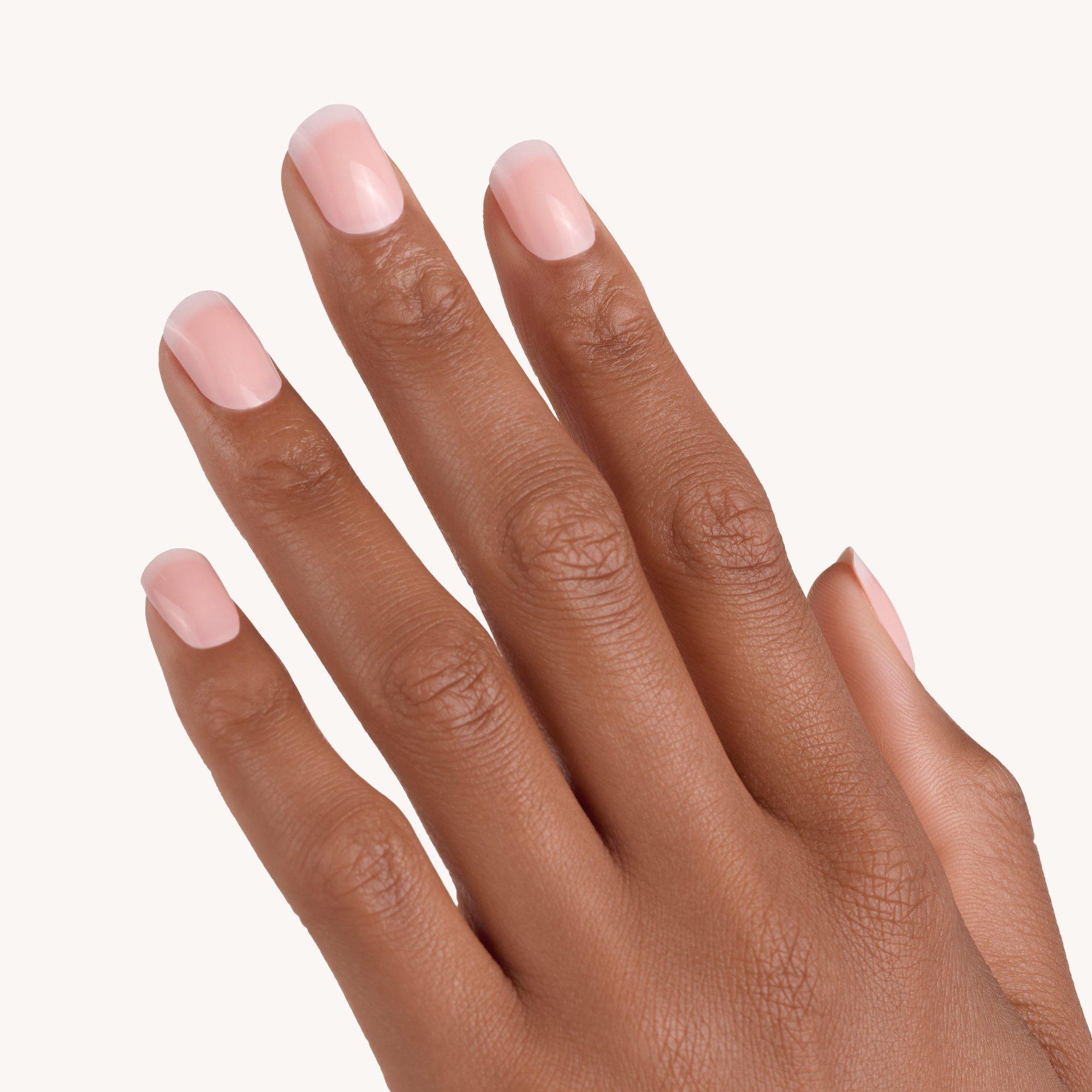 french MANICURE click-on nails