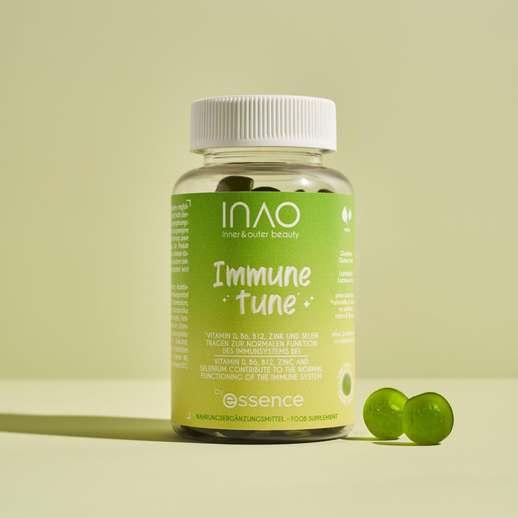 INAO inner and outer beauty Immune Tune gummies by essence
