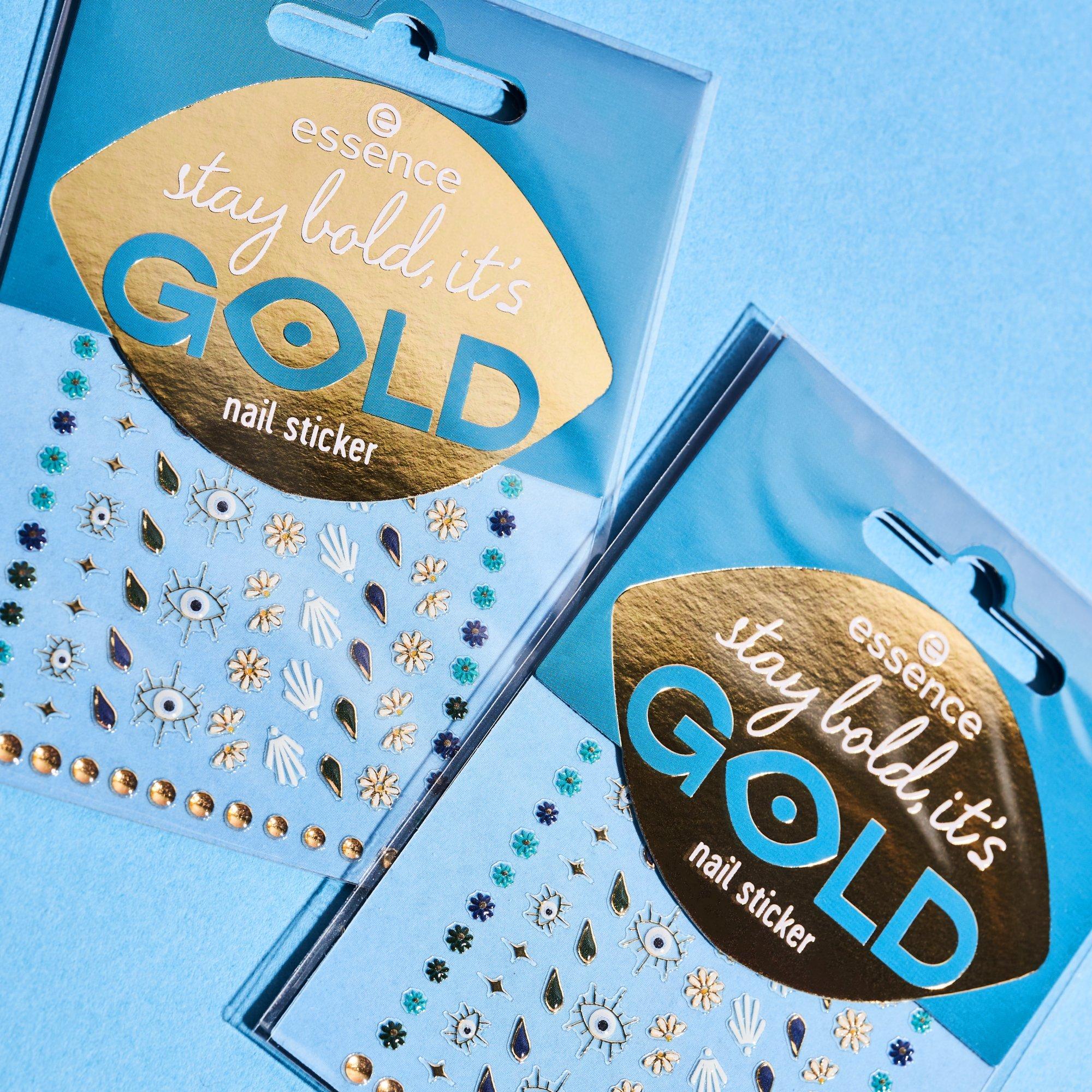 stay bold, it's GOLD nail sticker