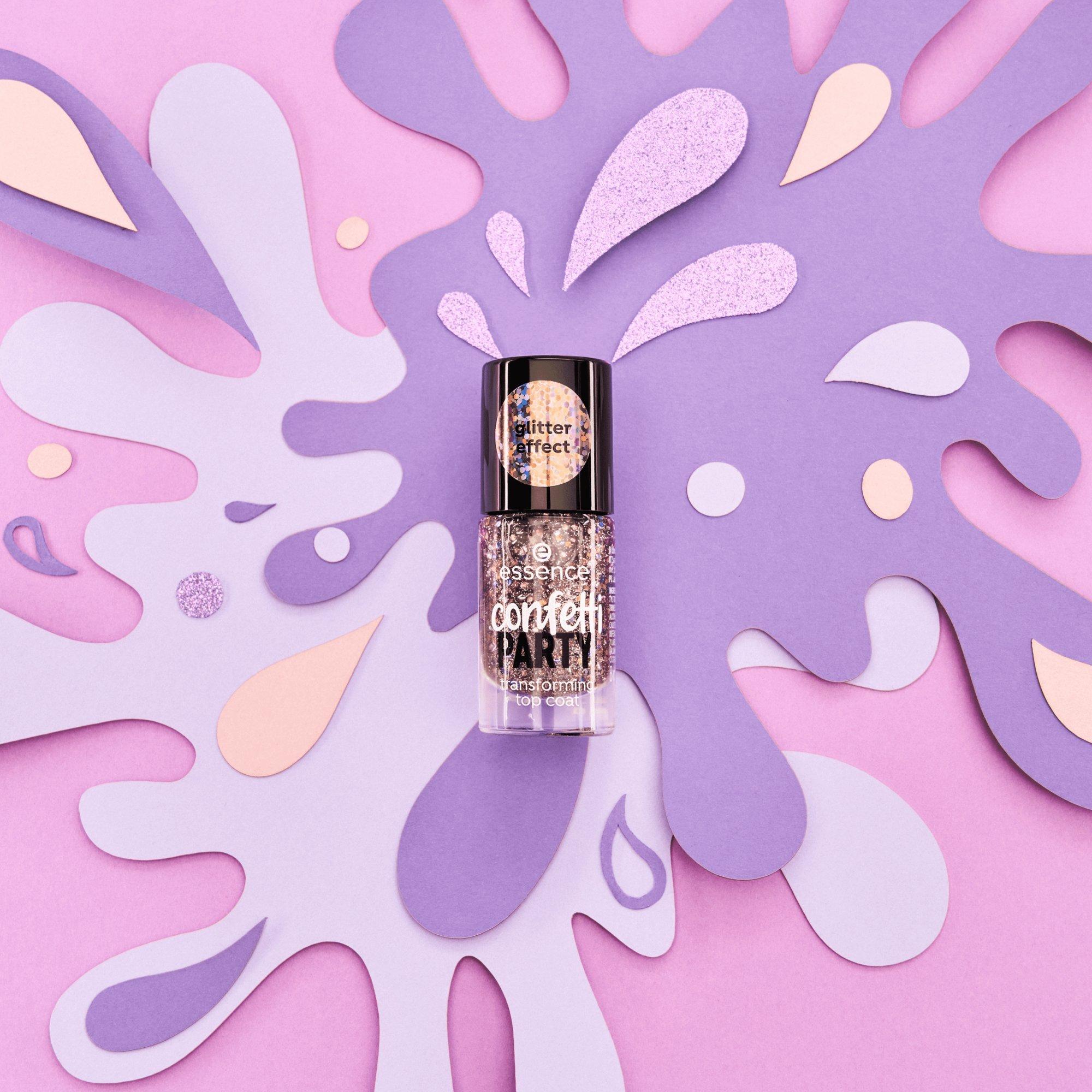 confetti PARTY transforming top coat