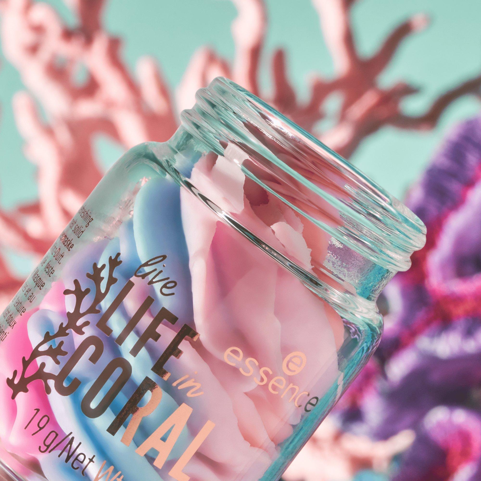 live LIFE in CORAL maska na rty