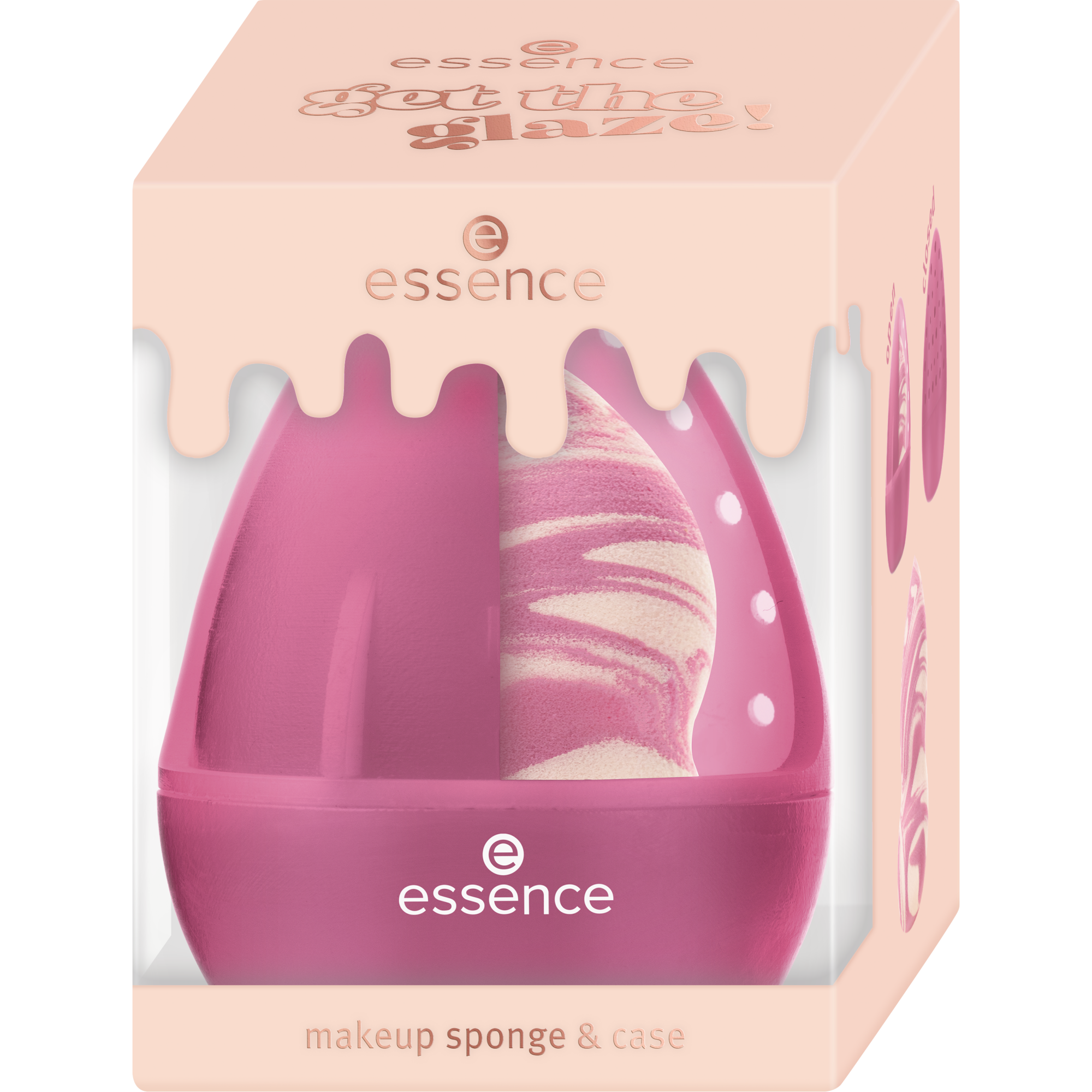 esponja y estuche de maquillaje get the glaze!