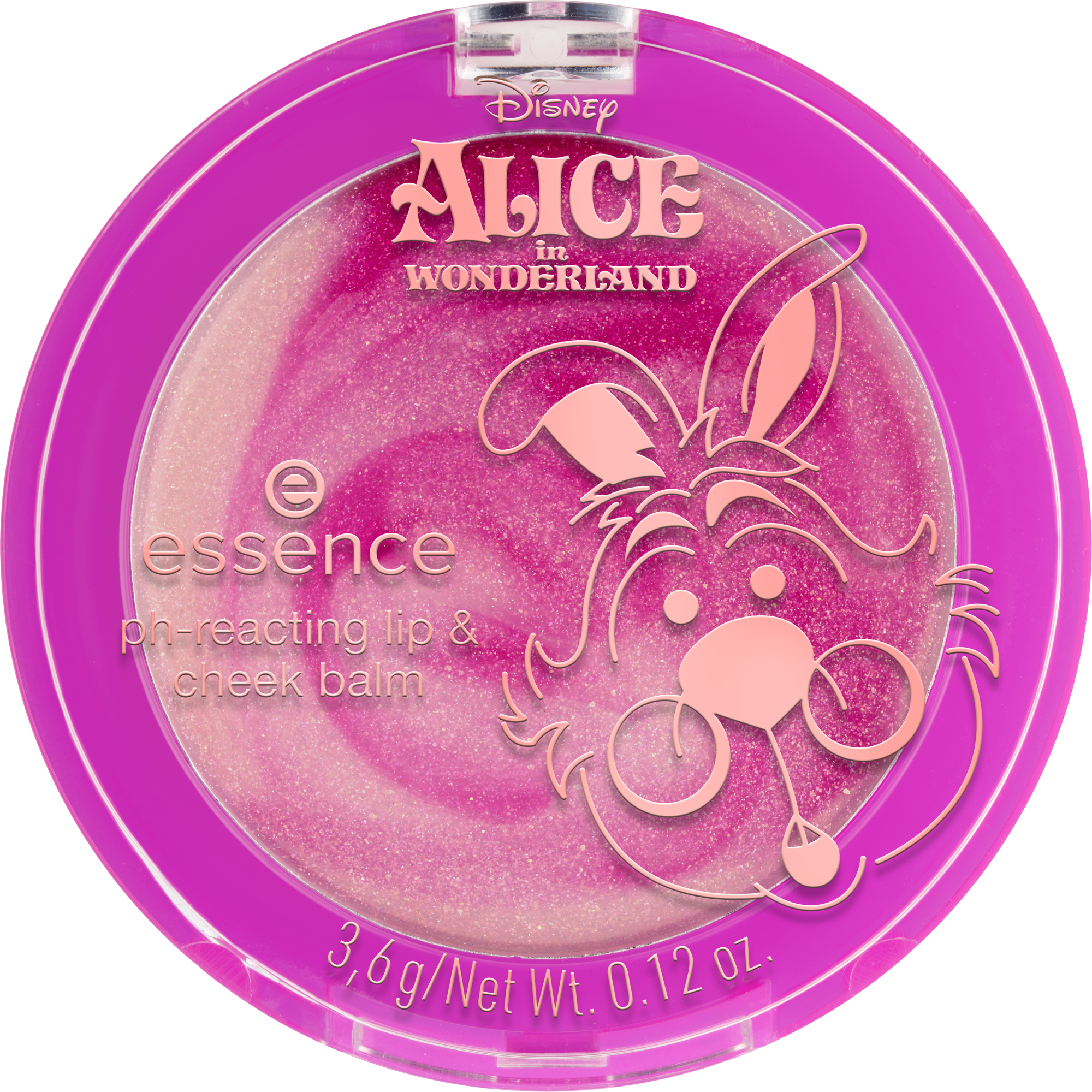 Balsamo labbra e guance ph reagente ispirato a Disney Alice nel Paese delle Meraviglie.