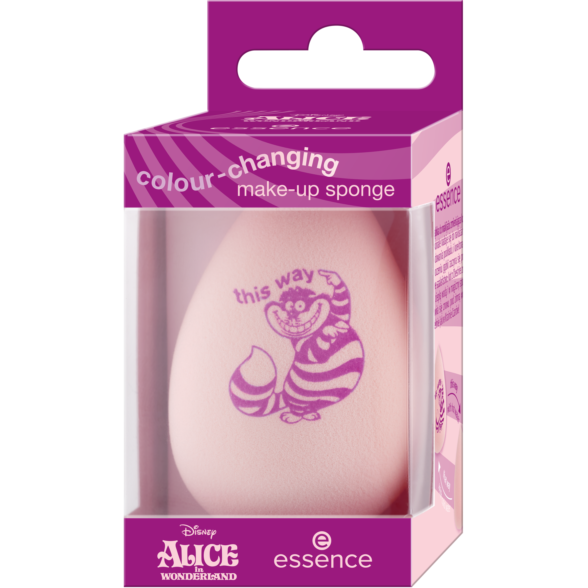 Spugnetta make-up colour-changing ispirata a Disney Alice nel Paese delle Meraviglie.