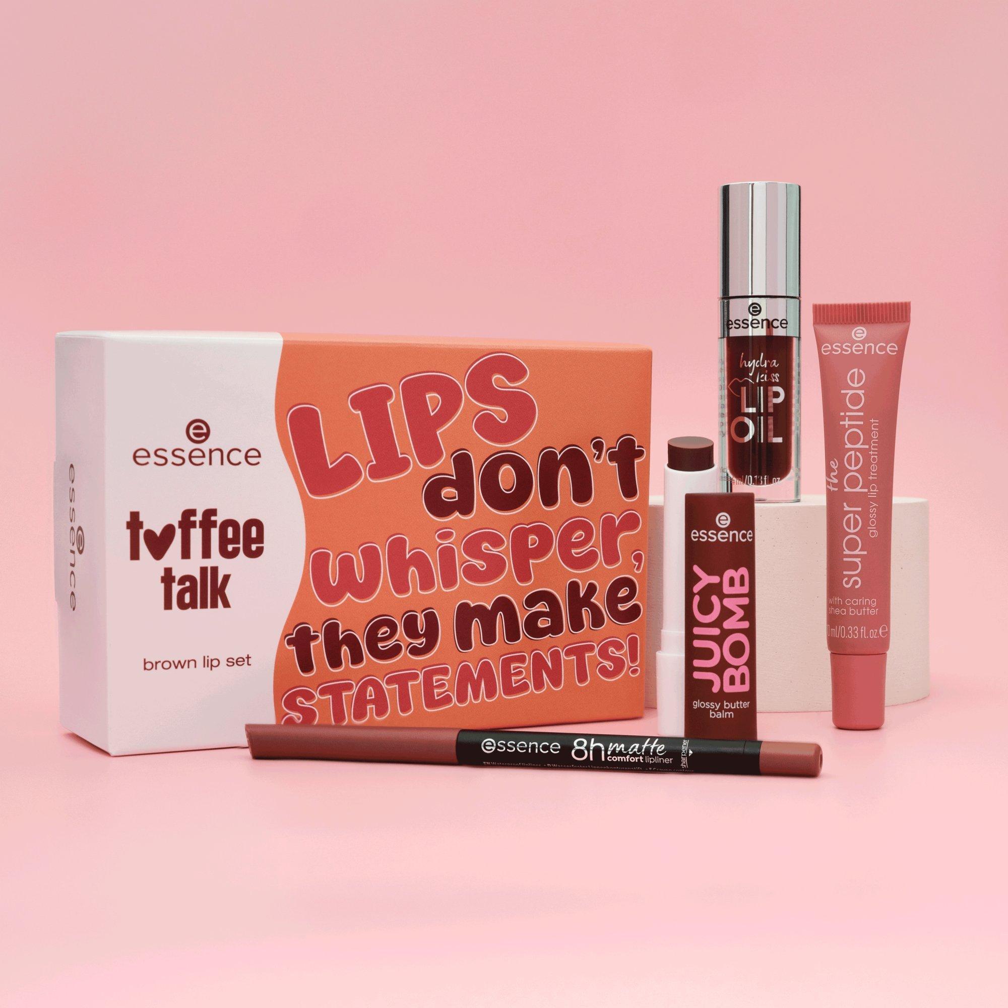 toffee talk brown lip set