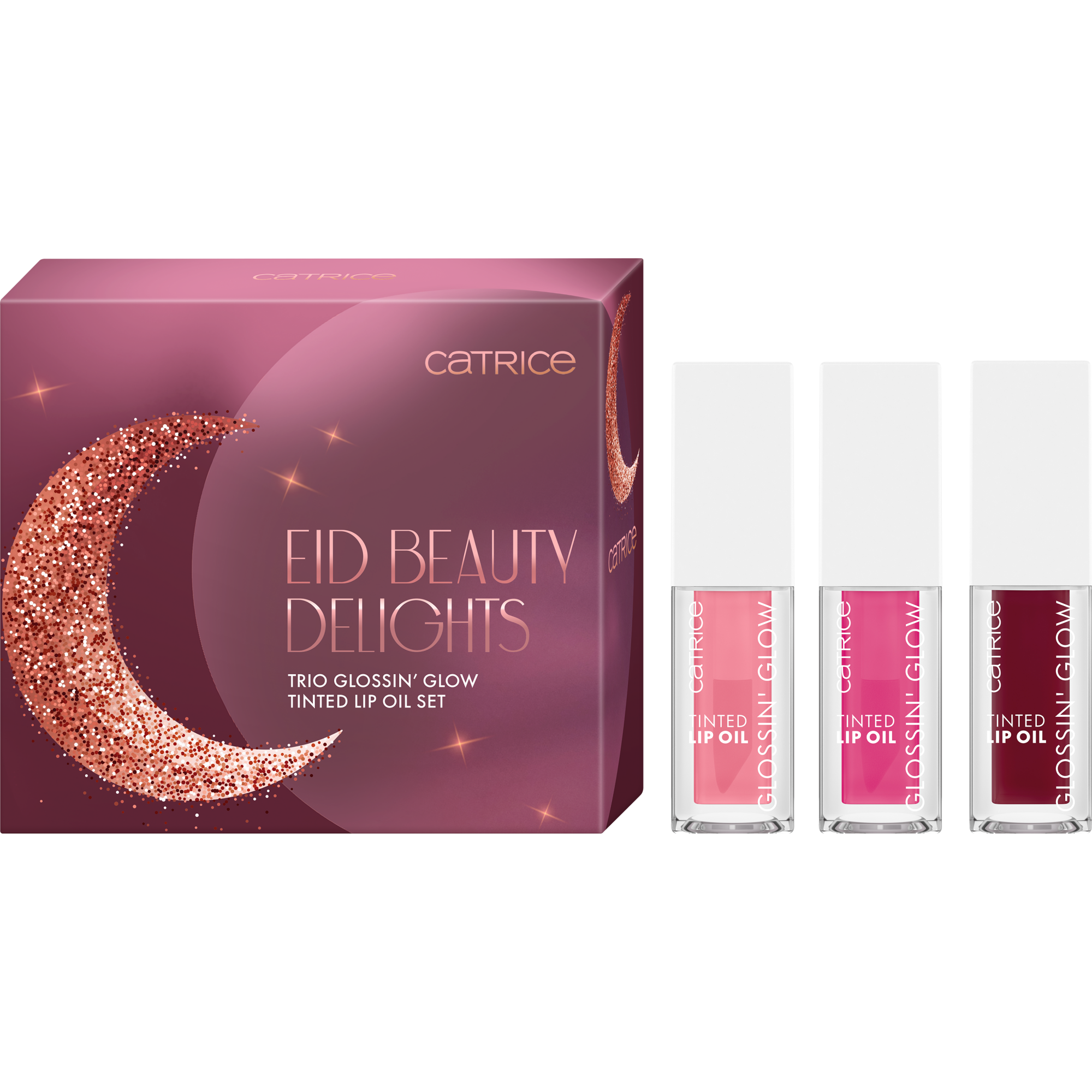 EID BEAUTY DELIGHTS Trio Glossin’ Glow Tinted Lip Oil Set