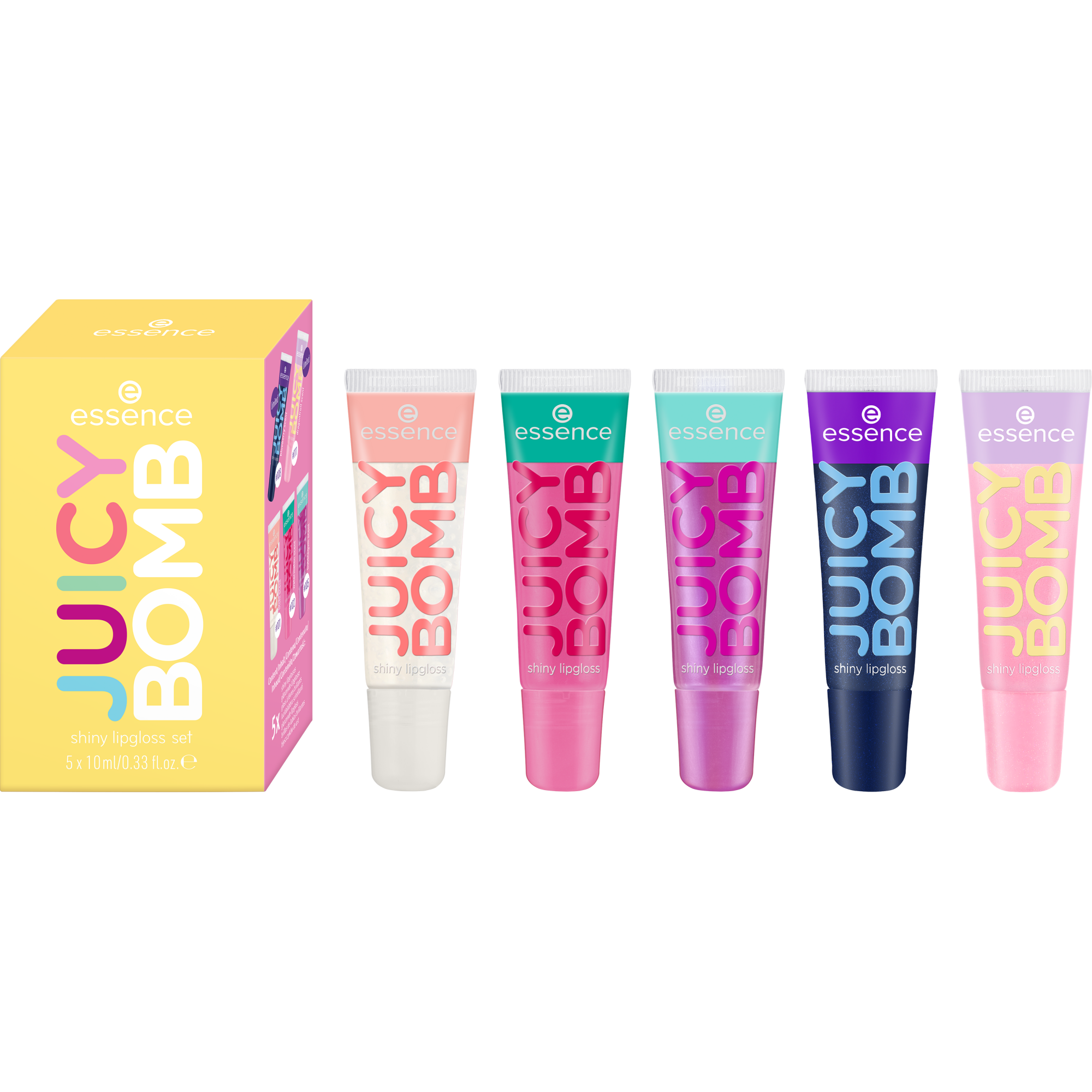 JUICY BOMB shiny lipgloss set
