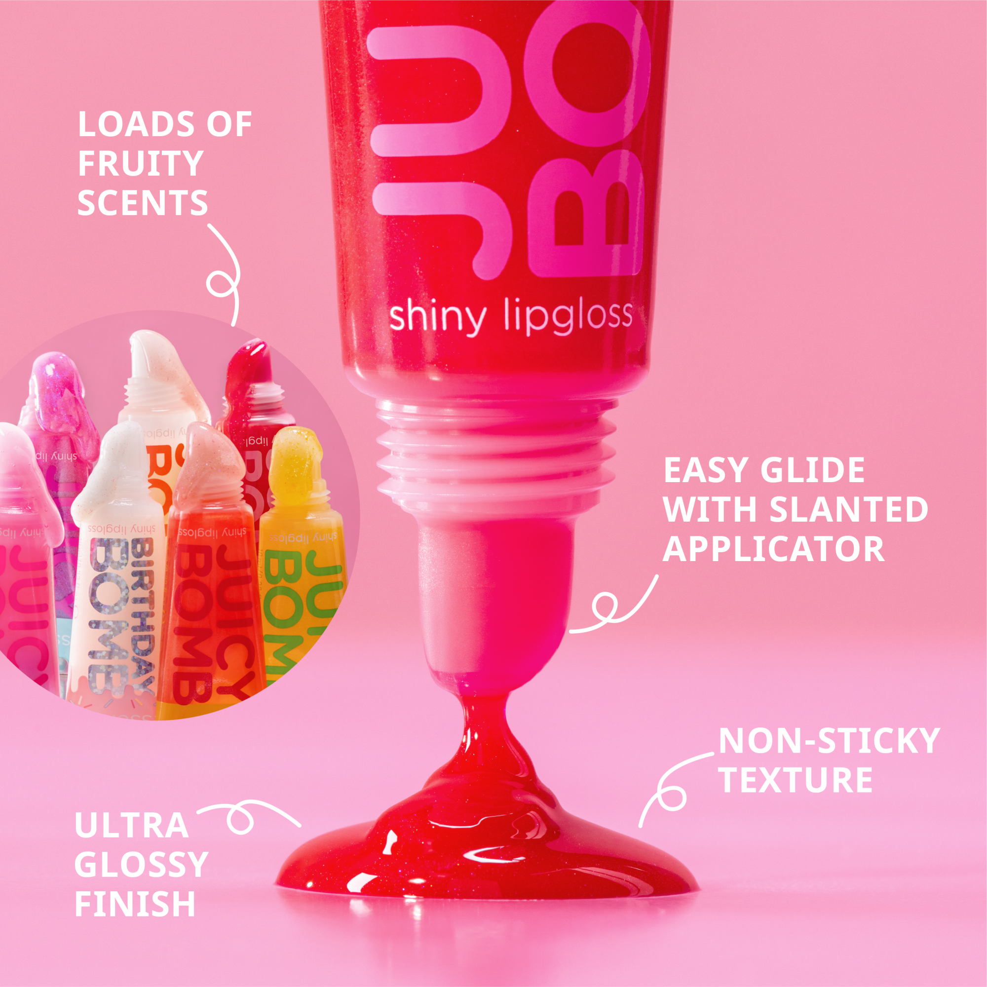 JUICY BOMB shiny lipgloss