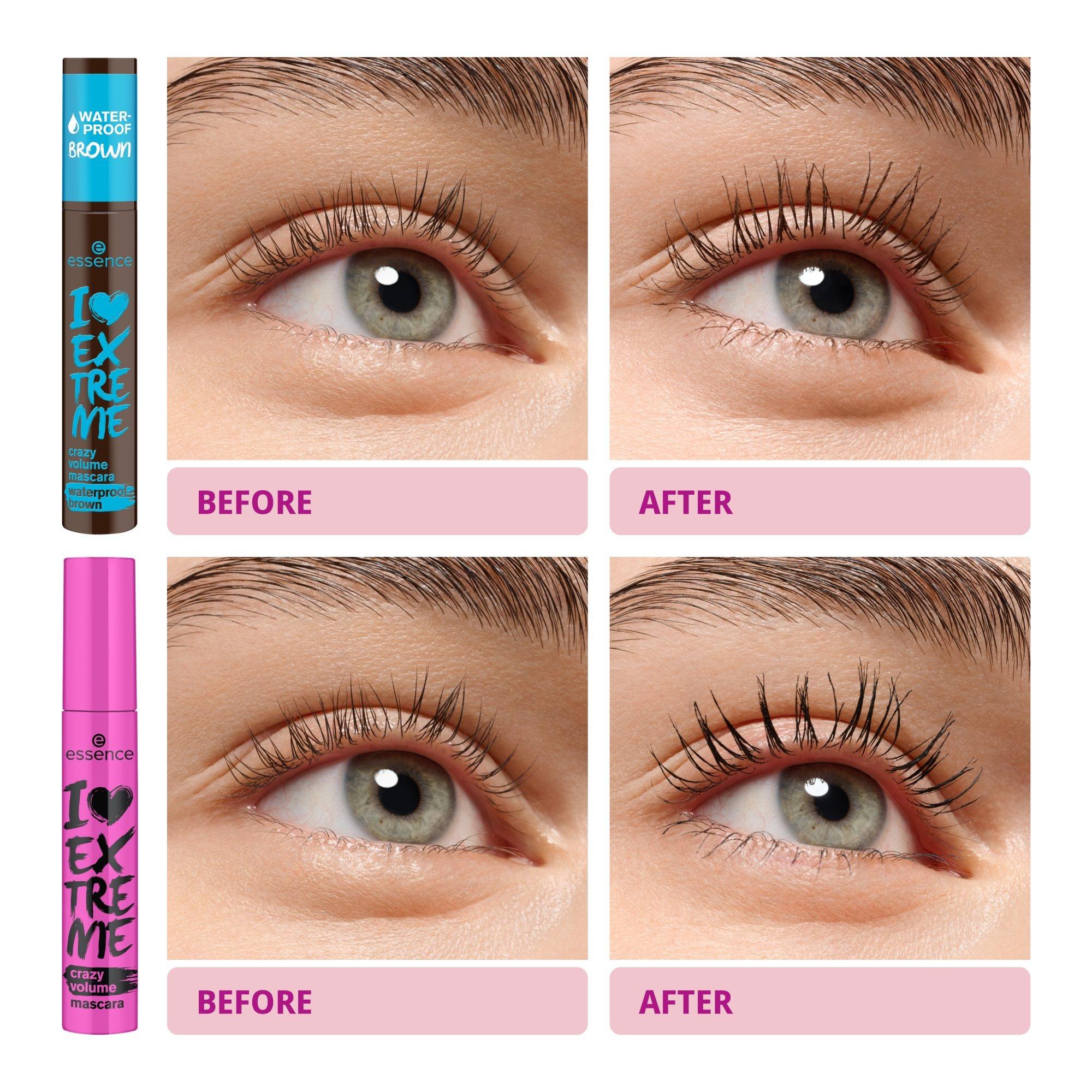 I LOVE EXTREME crazy volume mascara waterproof brown