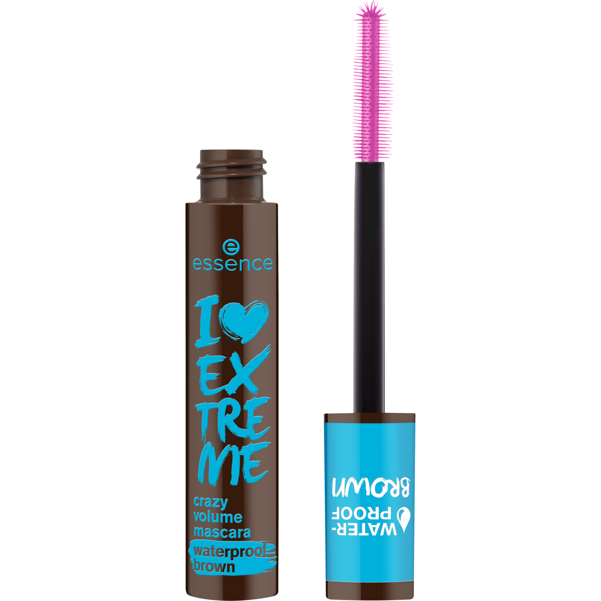 I LOVE EXTREME crazy volume mascara waterproof brown mascara marron