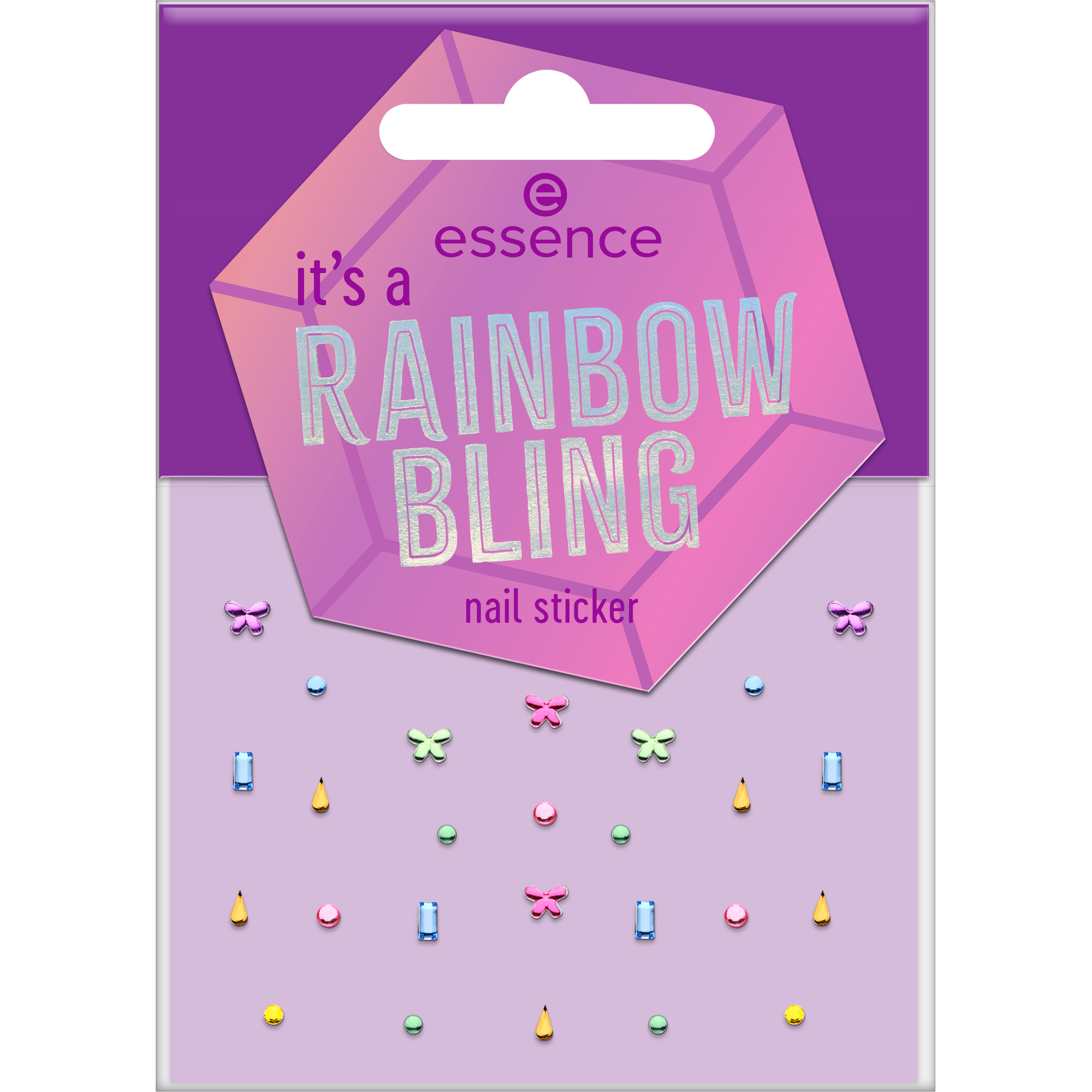 it’s a RAINBOW BLING nail sticker
