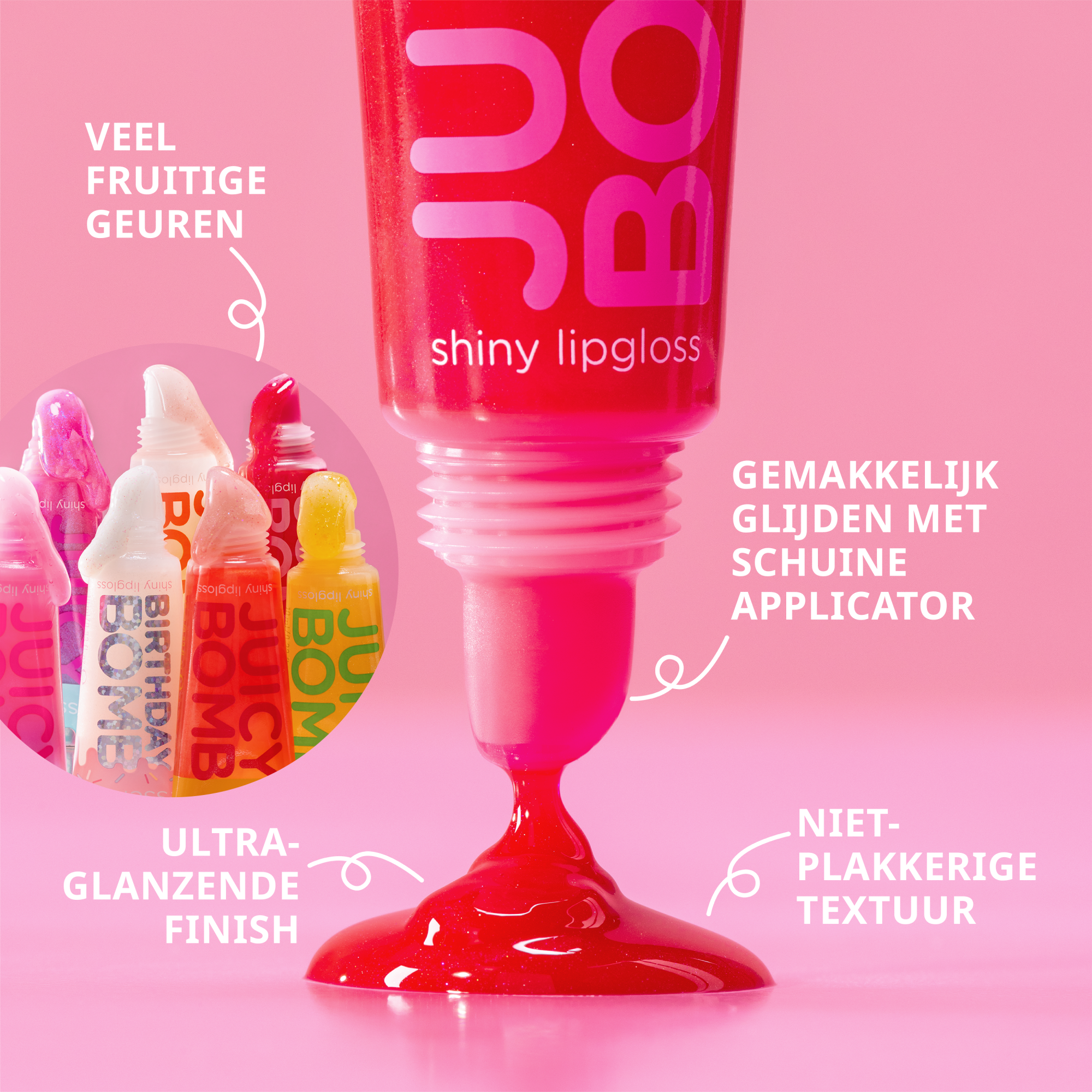 JUICY BOMB glanzende lipgloss