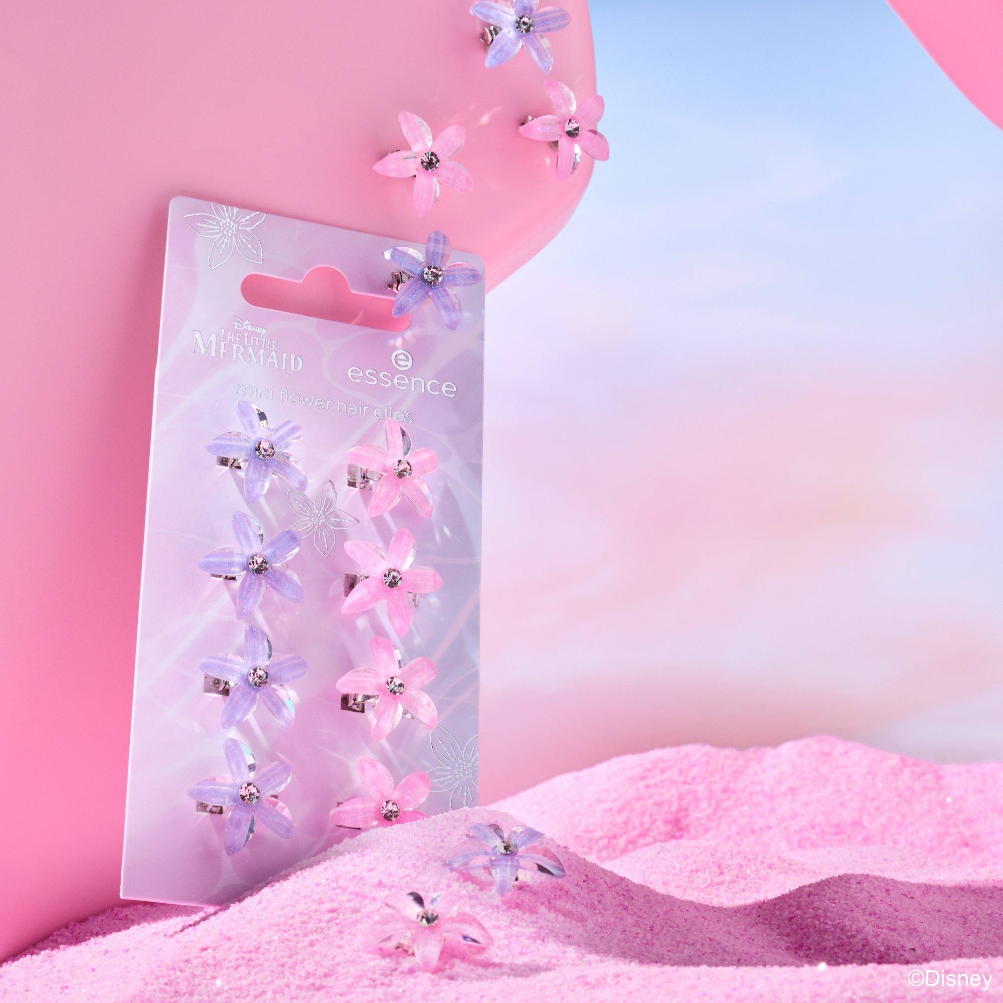 Disney THE LITTLE MERMAID mini clip per capelli con fiore