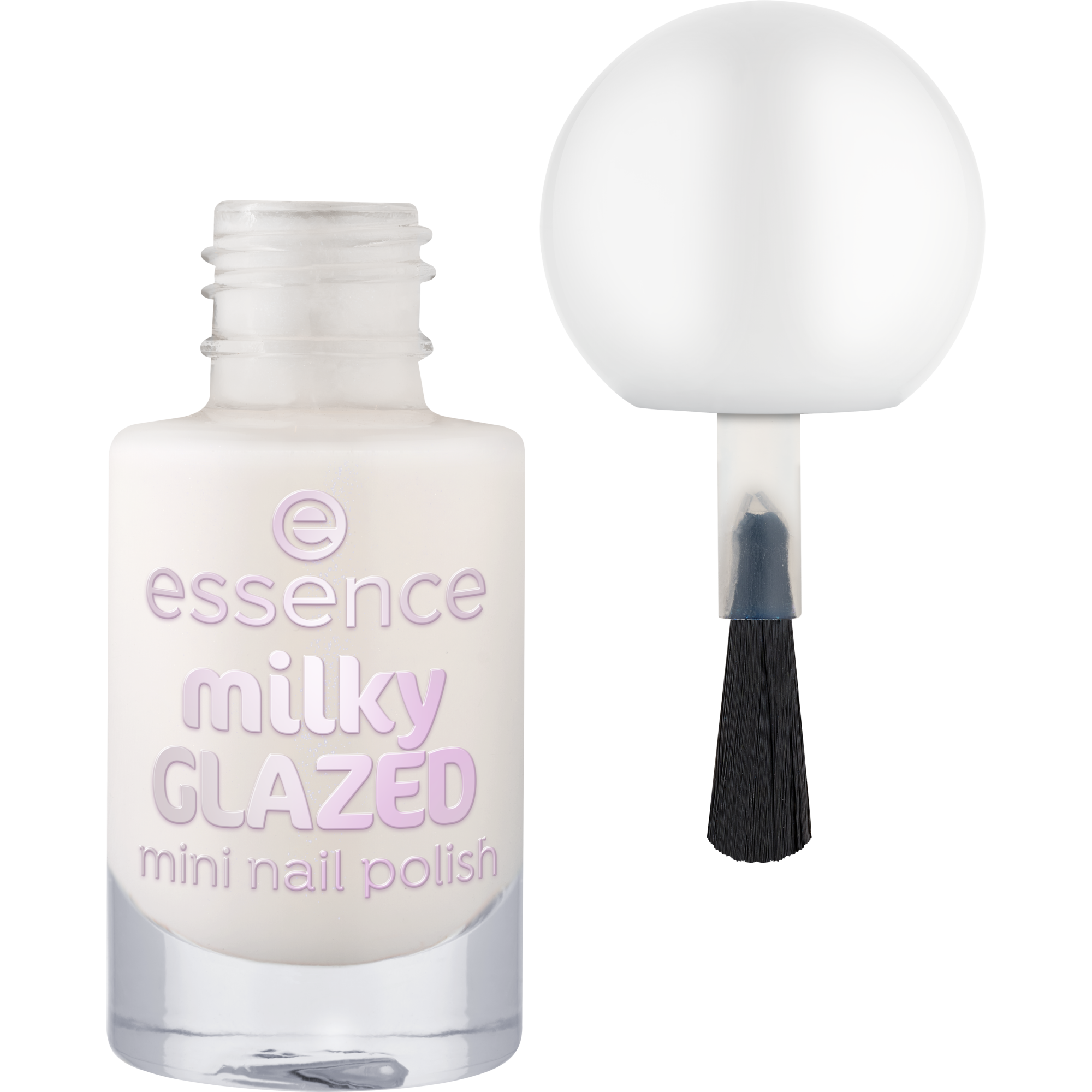 milky GLAZED mini nail polish