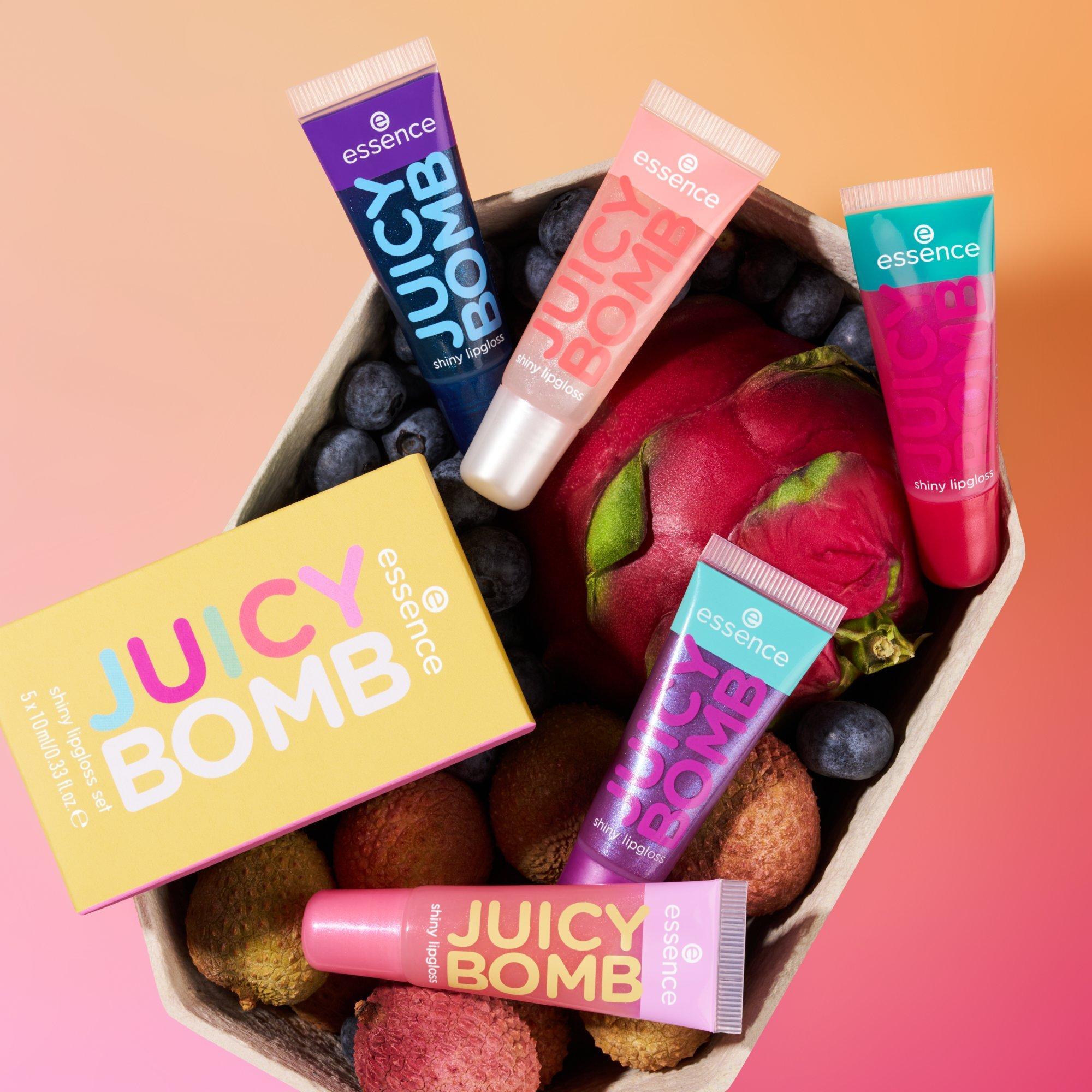 JUICY BOMB shiny lipgloss set