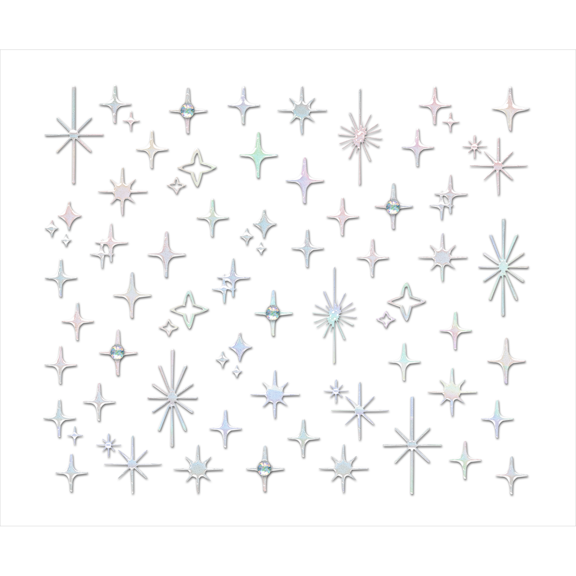 written in the STARS nail sticker