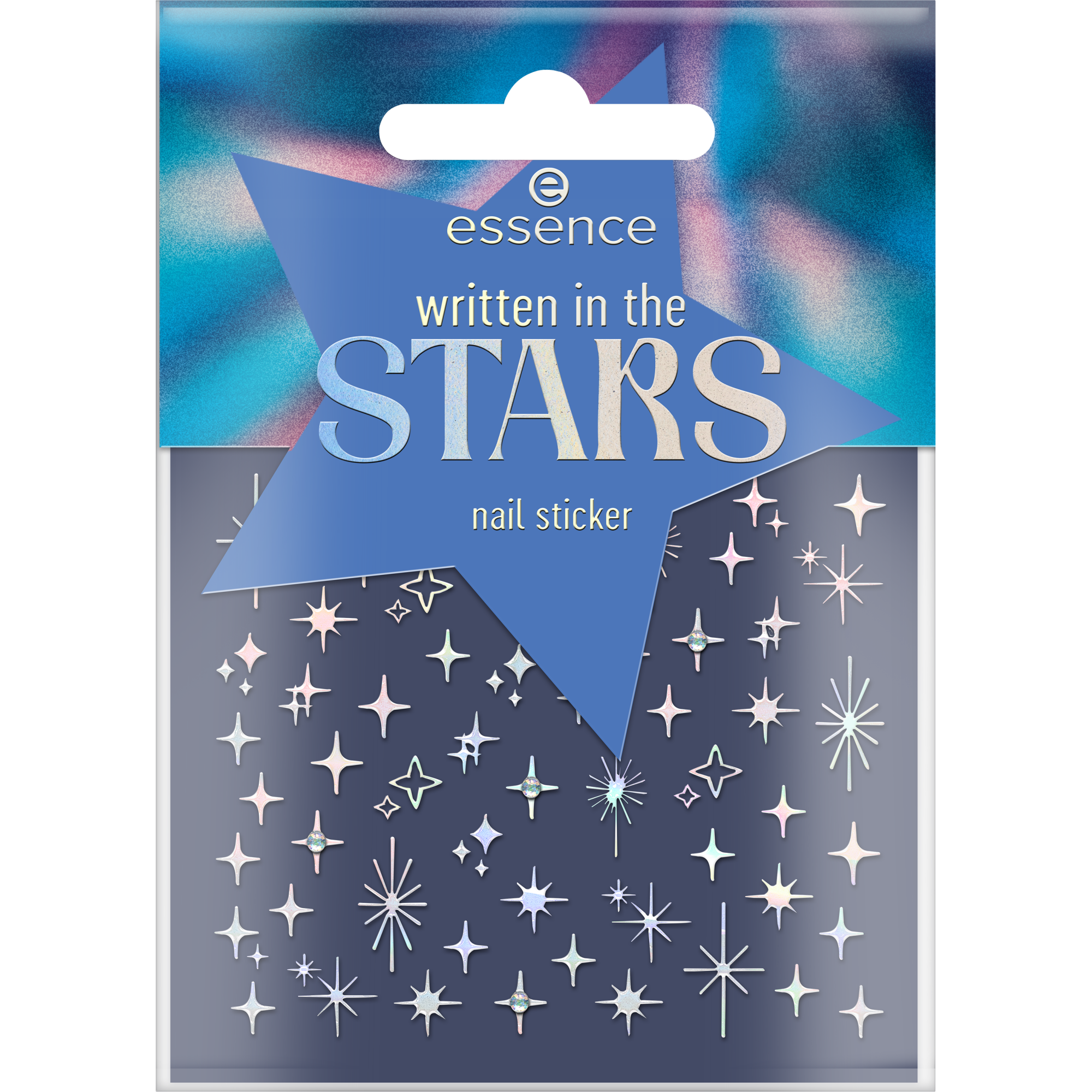 written in the STARS nail sticker