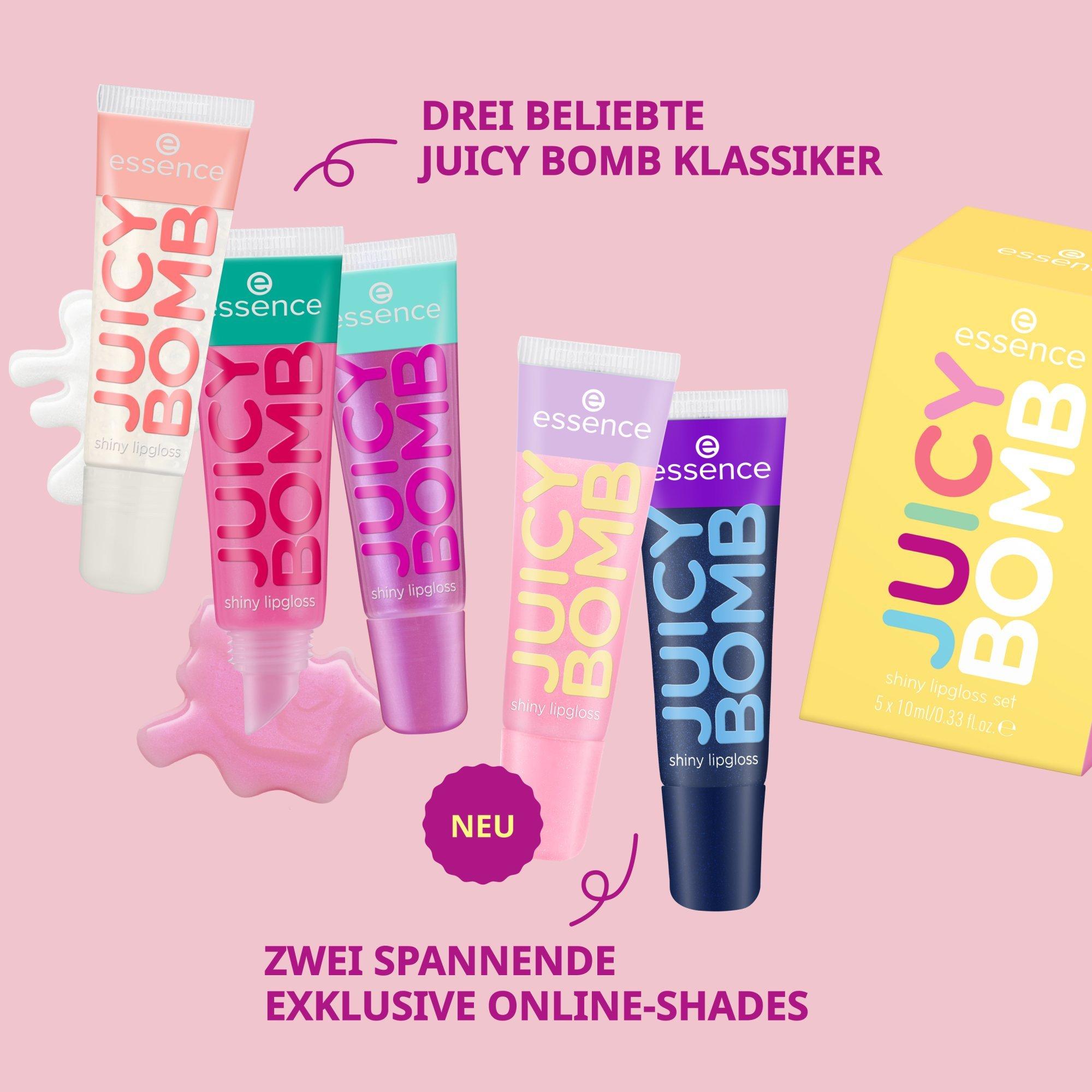 JUICY BOMB shiny lipgloss set