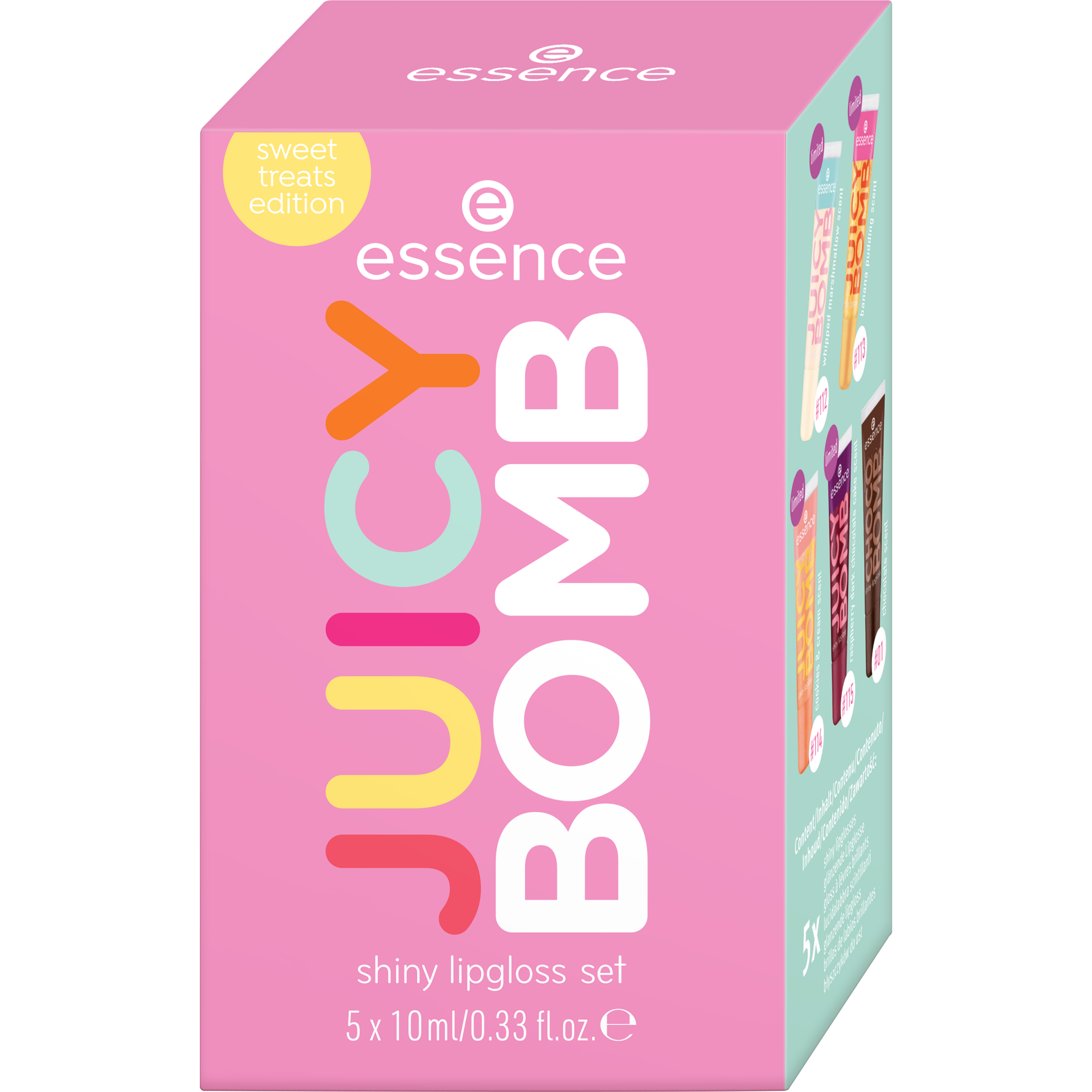 JUICY BOMB shiny lipgloss set sweet treats edition