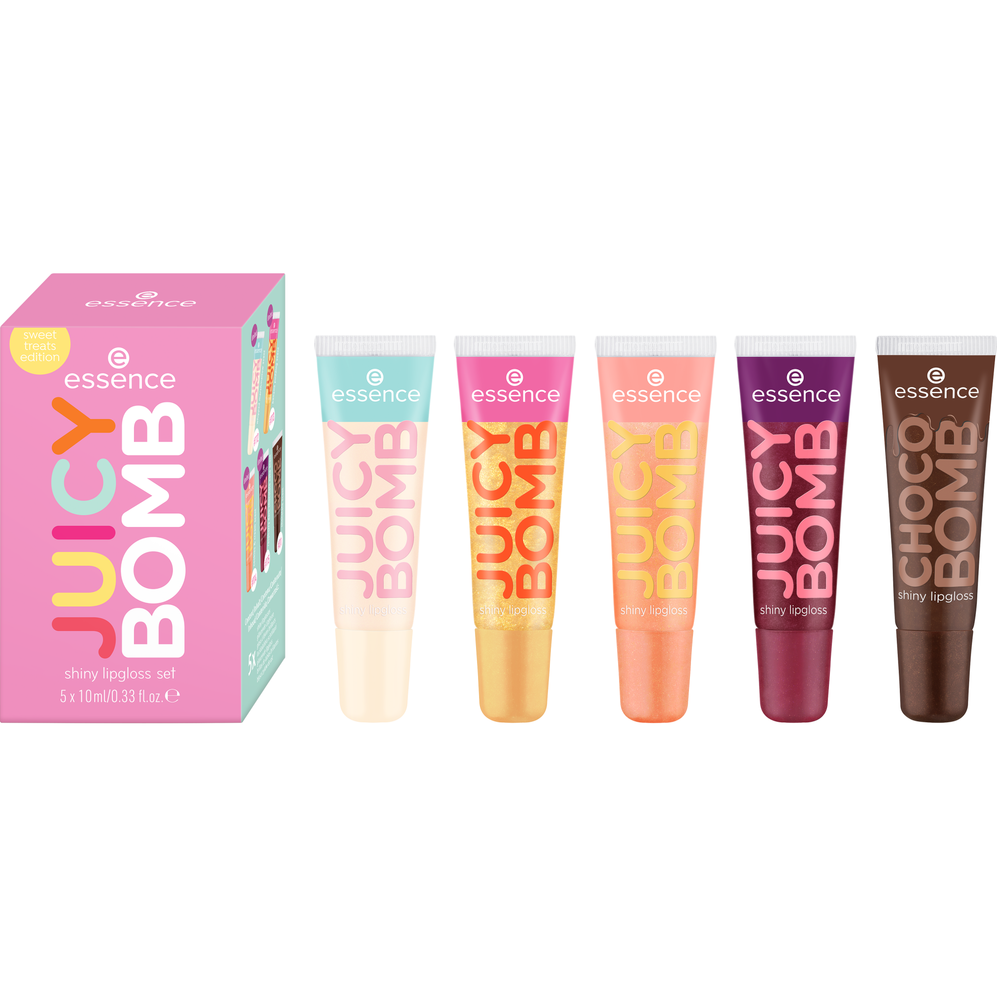 JUICY BOMB shiny lipgloss set sweet treats edition