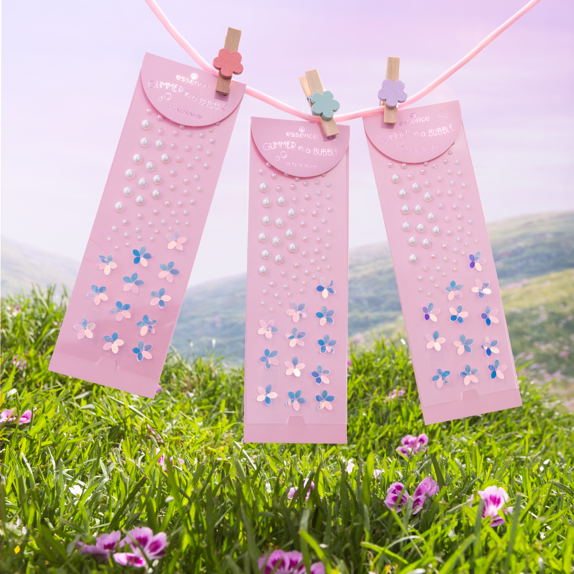 essence GLIMMER IN A BUBBLE gioielli viso 3d