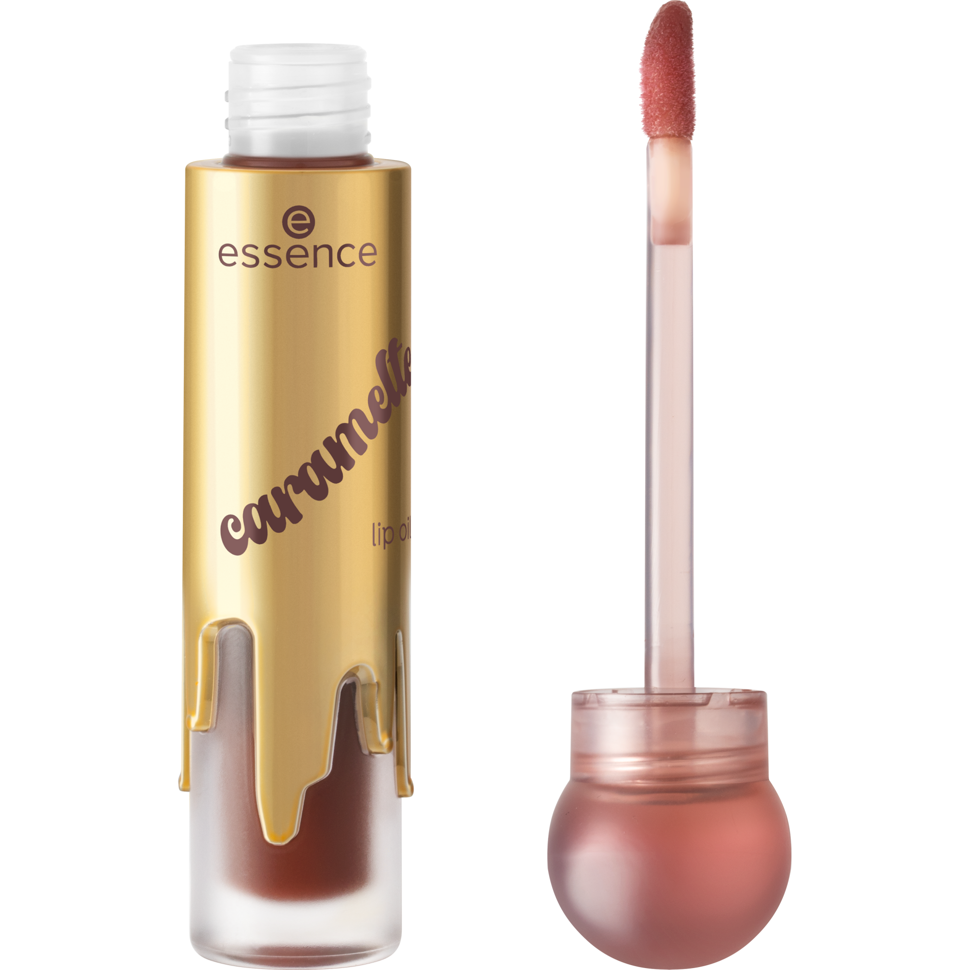 caramelted lip oil – Product Front View Full Open - Produkt Element 2 von 4