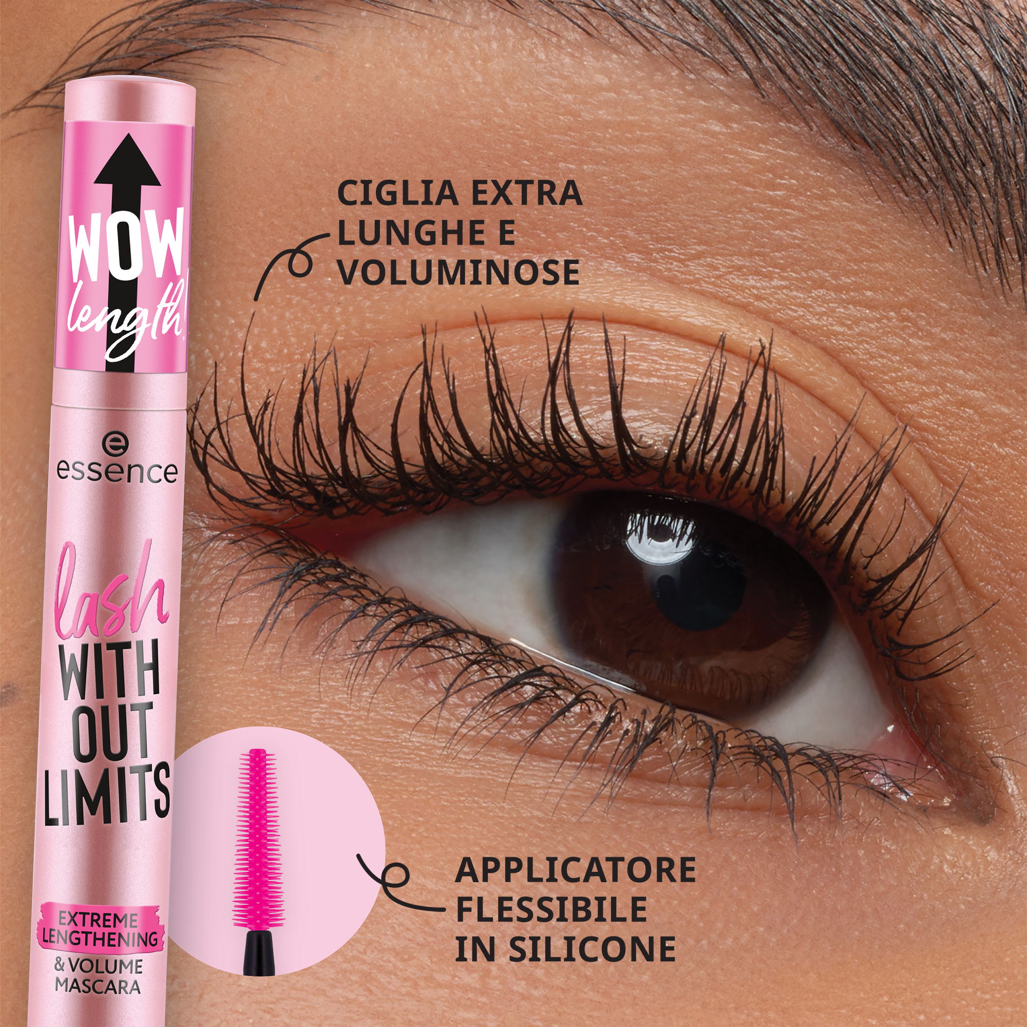 lash WITHOUT LIMITS EXTREME LENGTHENING & VOLUME MASCARA