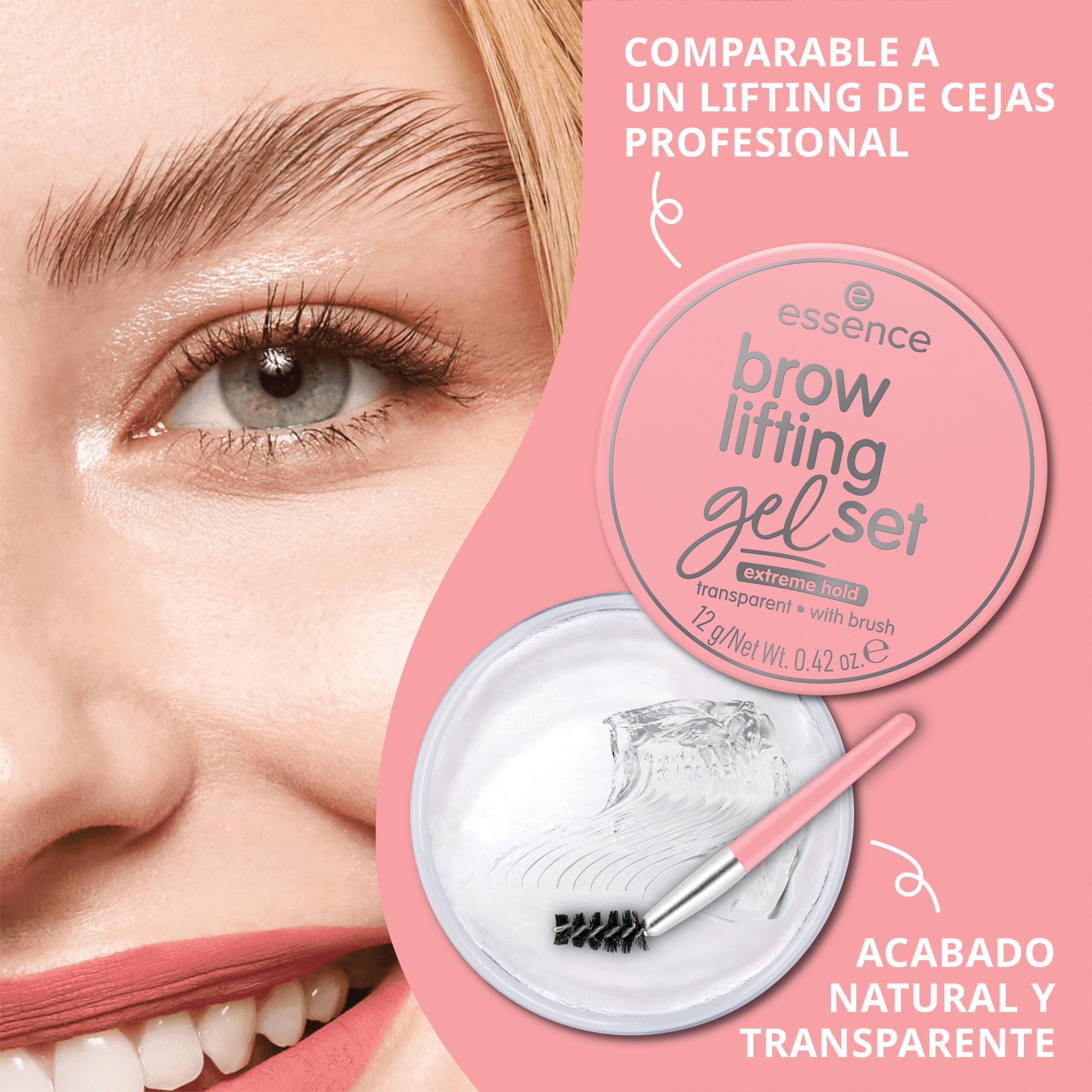 Set de cejas Brow lifting gel.