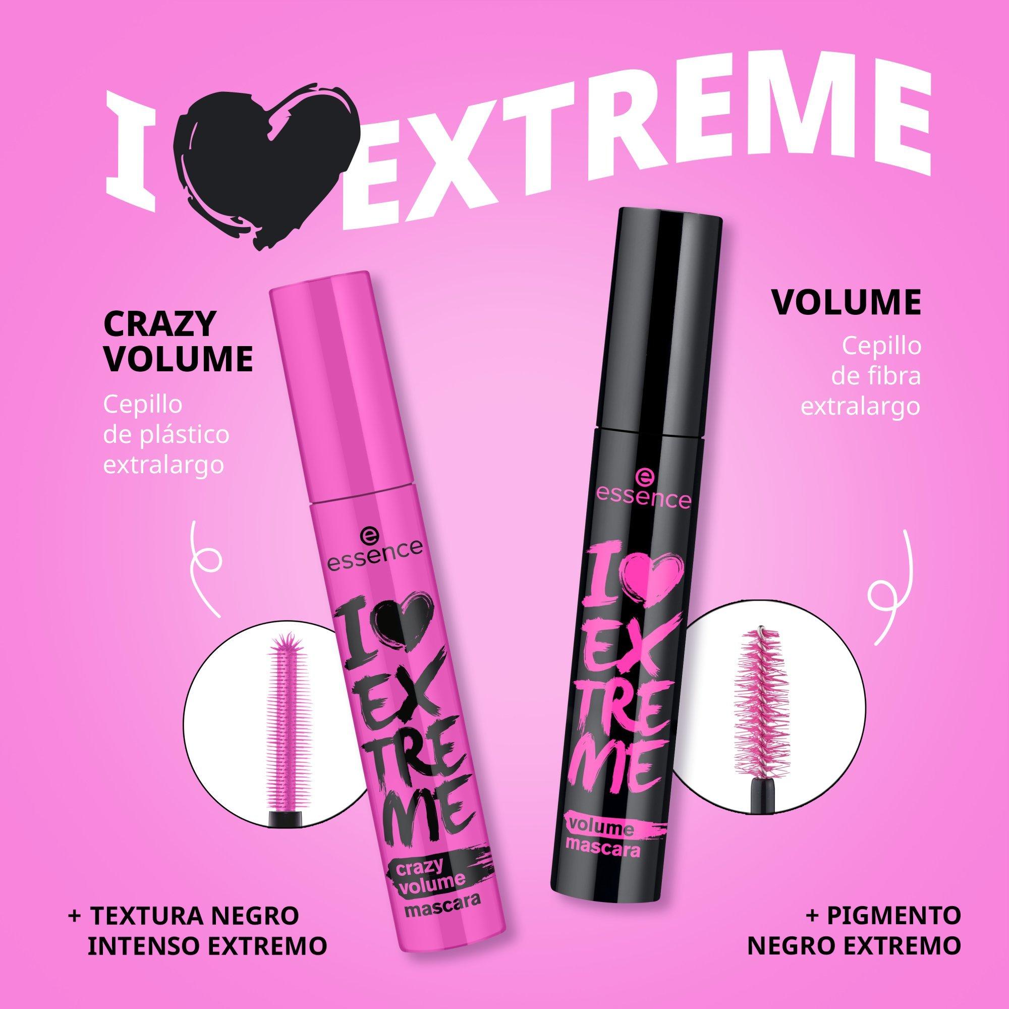 I LOVE EXTREME crazy volume máscara de pestañas voluminizadora