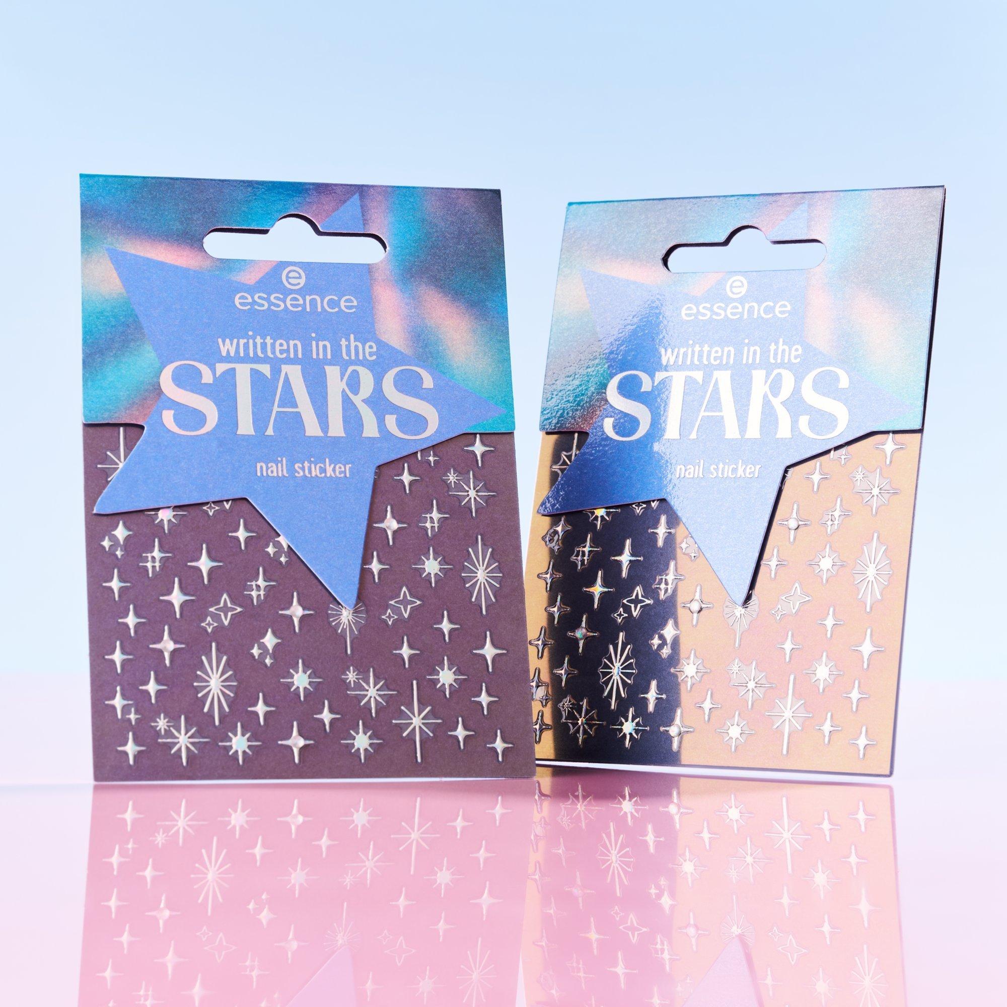 written in the STARS nail sticker