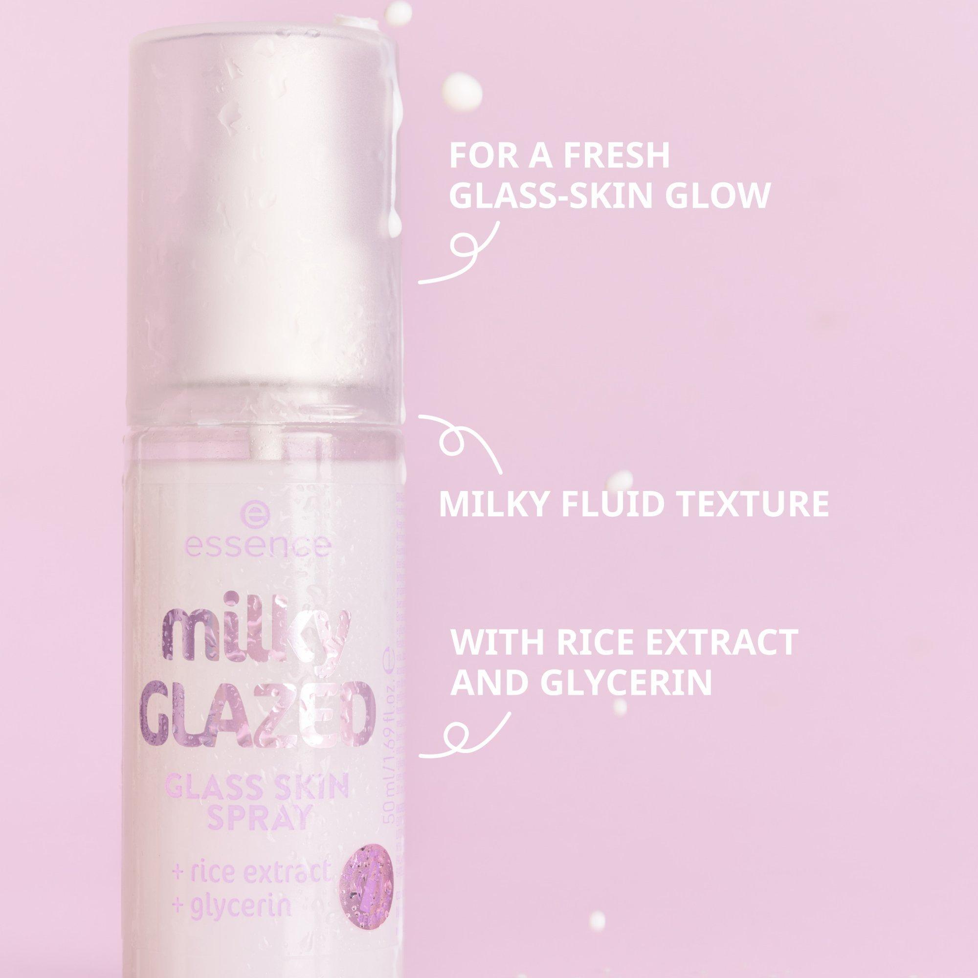 Makiažo pagrindas ir odos priežiūra milky GLAZED GLASS SKIN SPRAY – Info Graphic - Product item 3 of 5