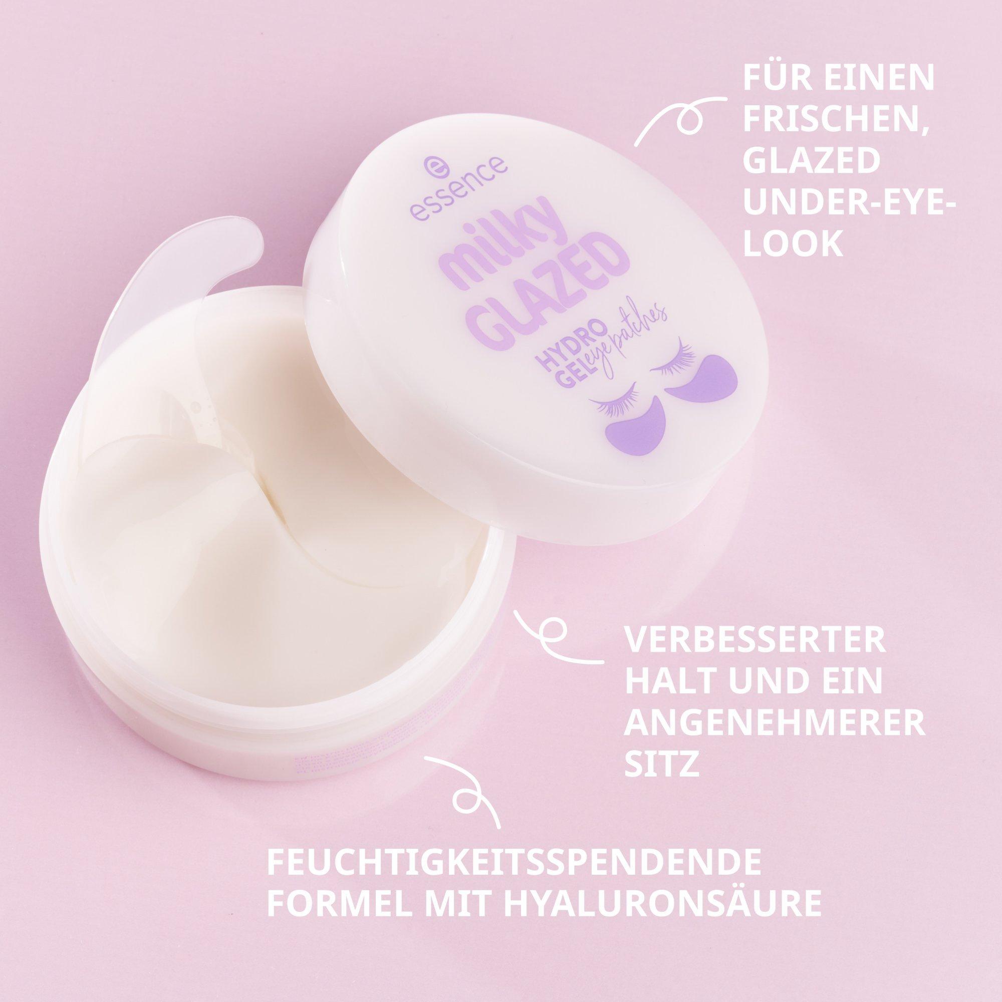 milky GLAZED hydro gel eye patches 30 Pairs – Info Graphic - Produkt Element 3 von 7