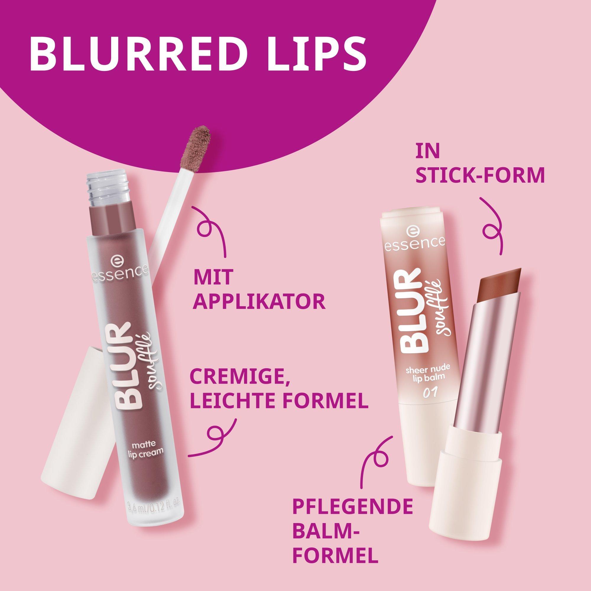BLUR soufflé sheer nude lip balm