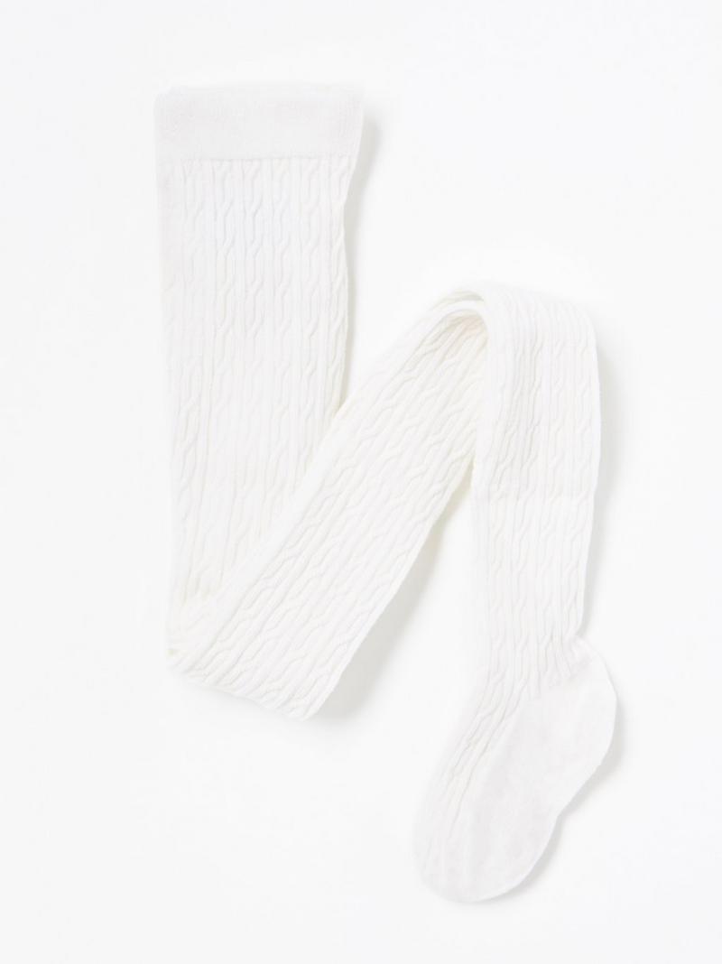 Cable-knit tights