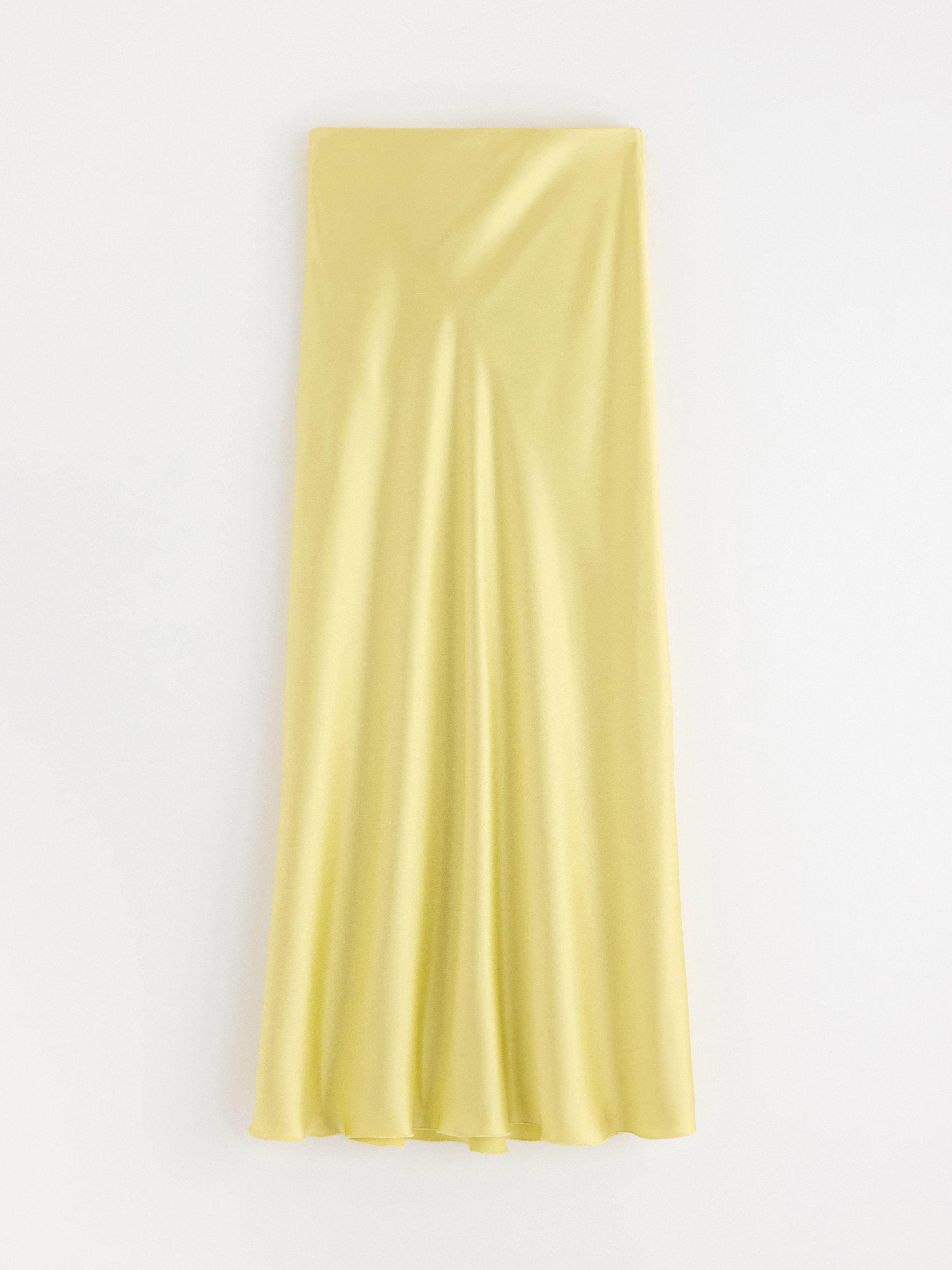 Maxi-nederdel - Dame - Gul