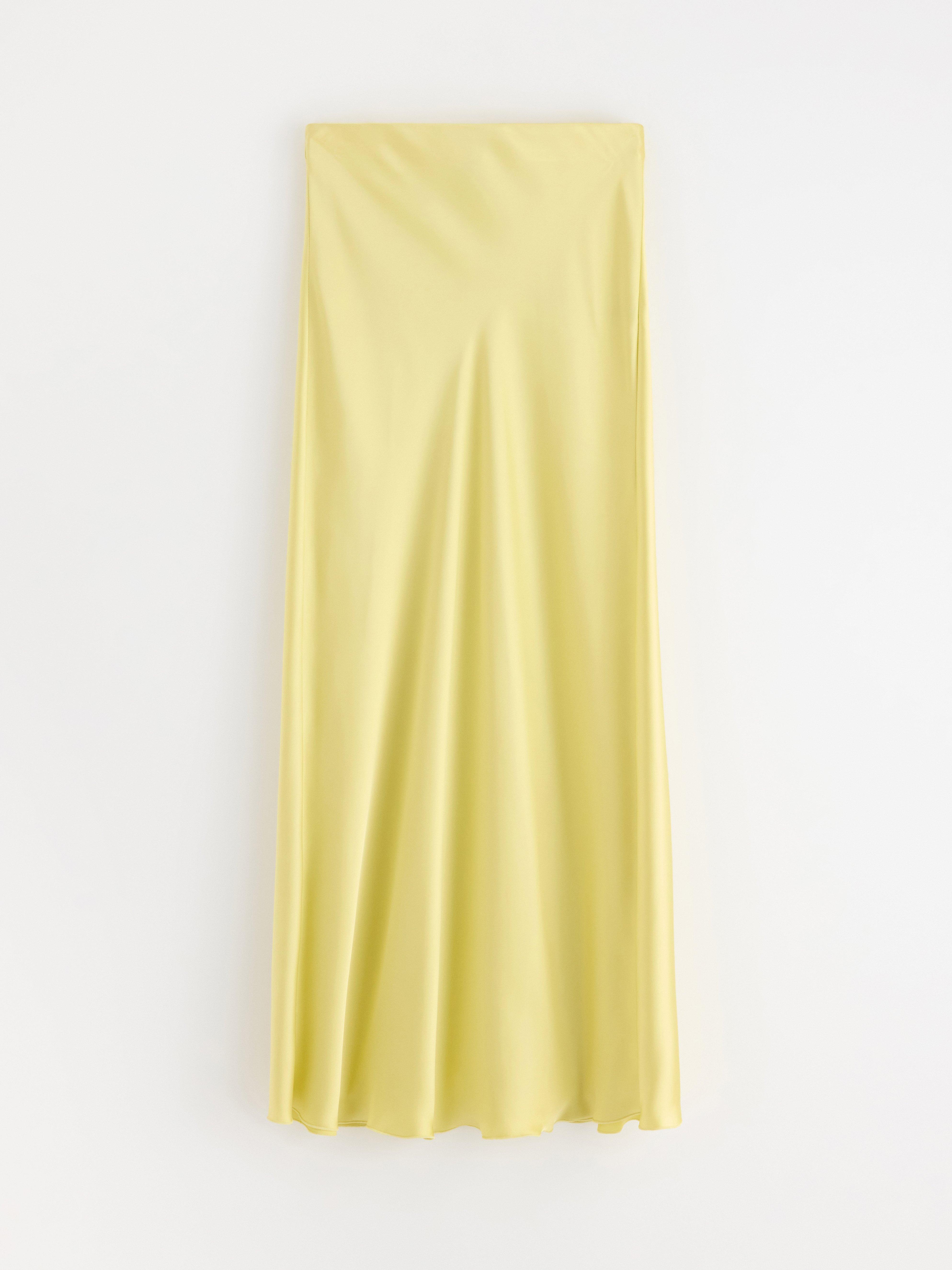 Maxi-nederdel - Dame - Gul