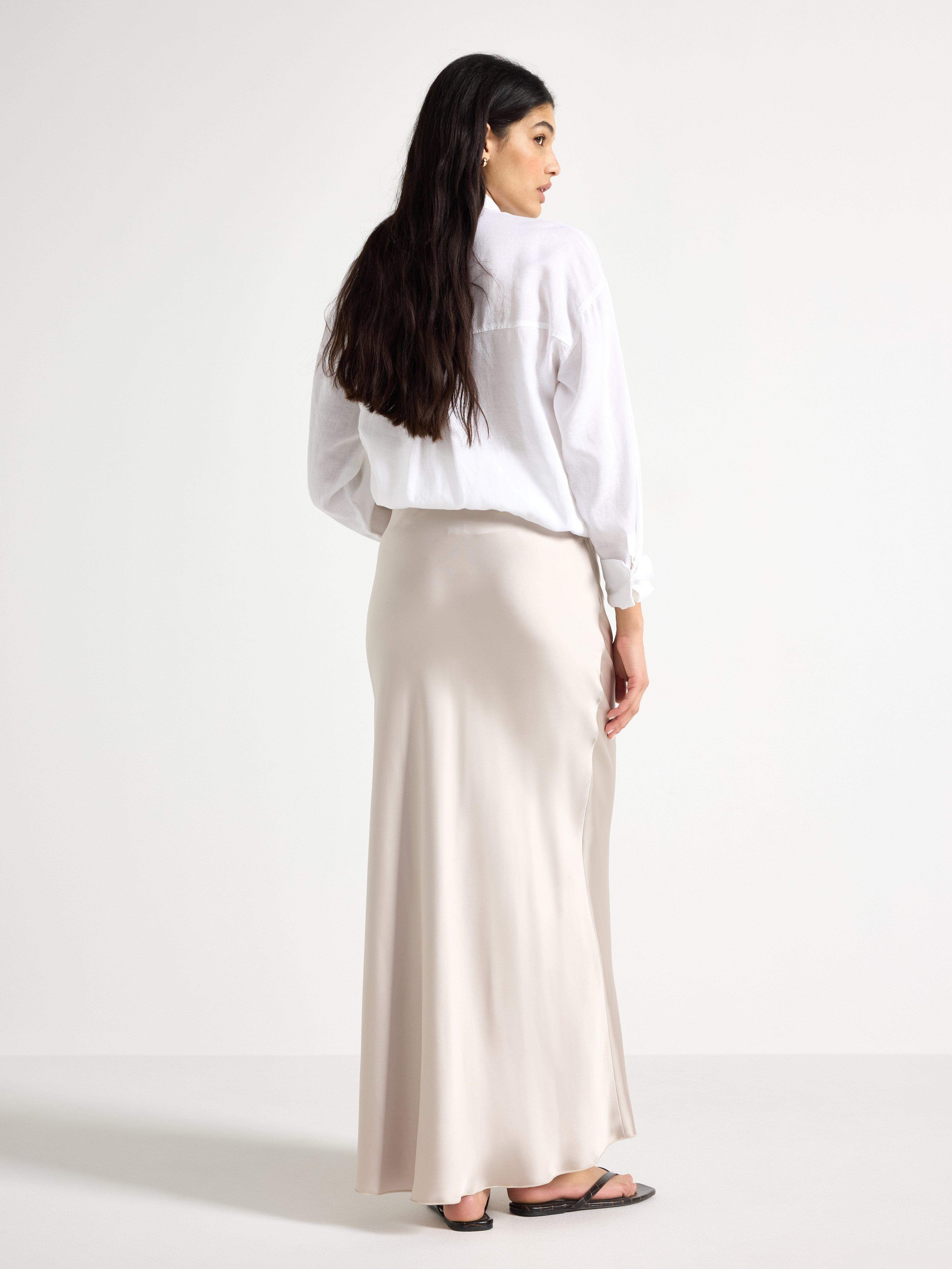 Maksihame - Naiset - Beige