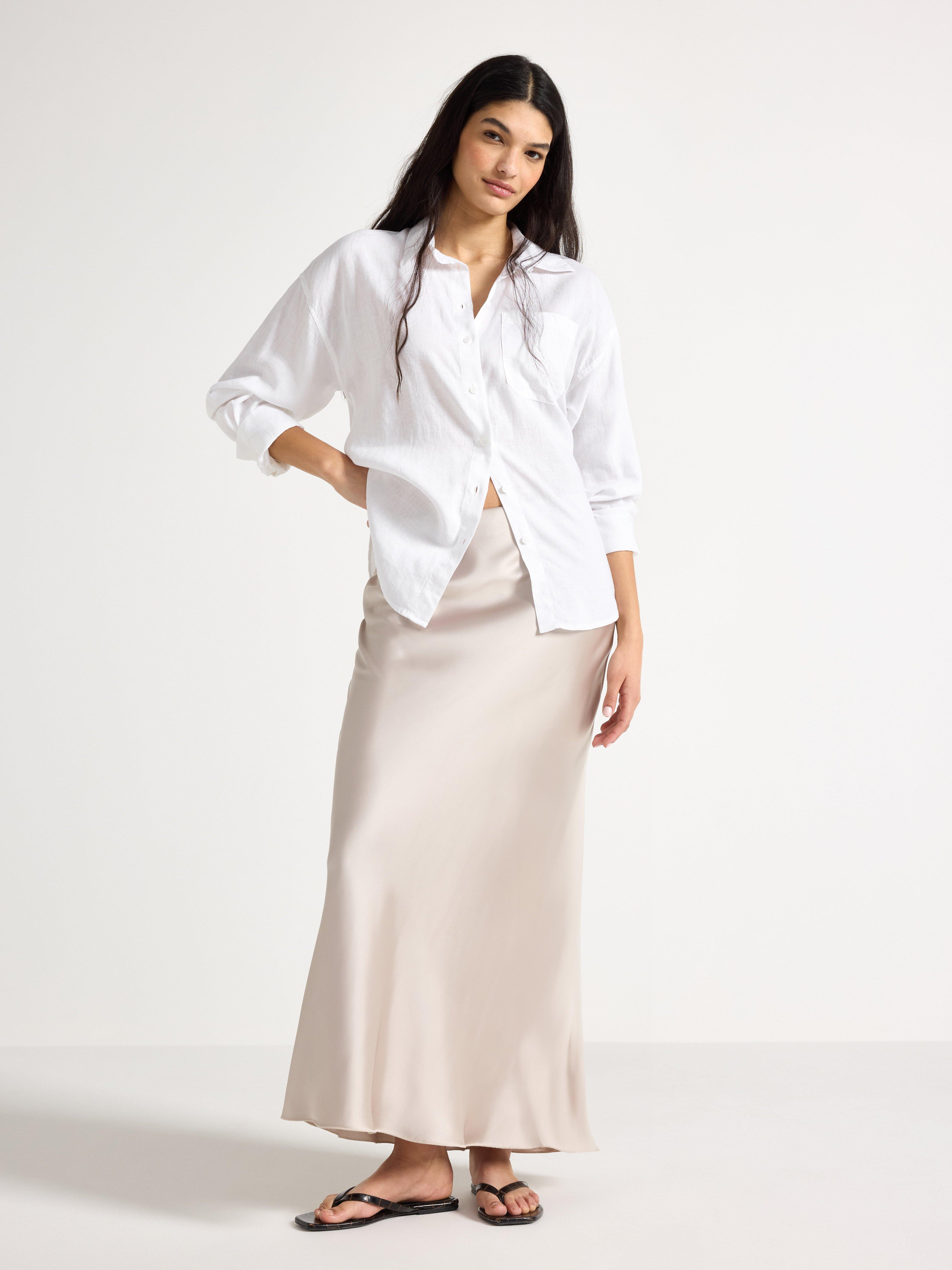 Maksihame - Naiset - Beige