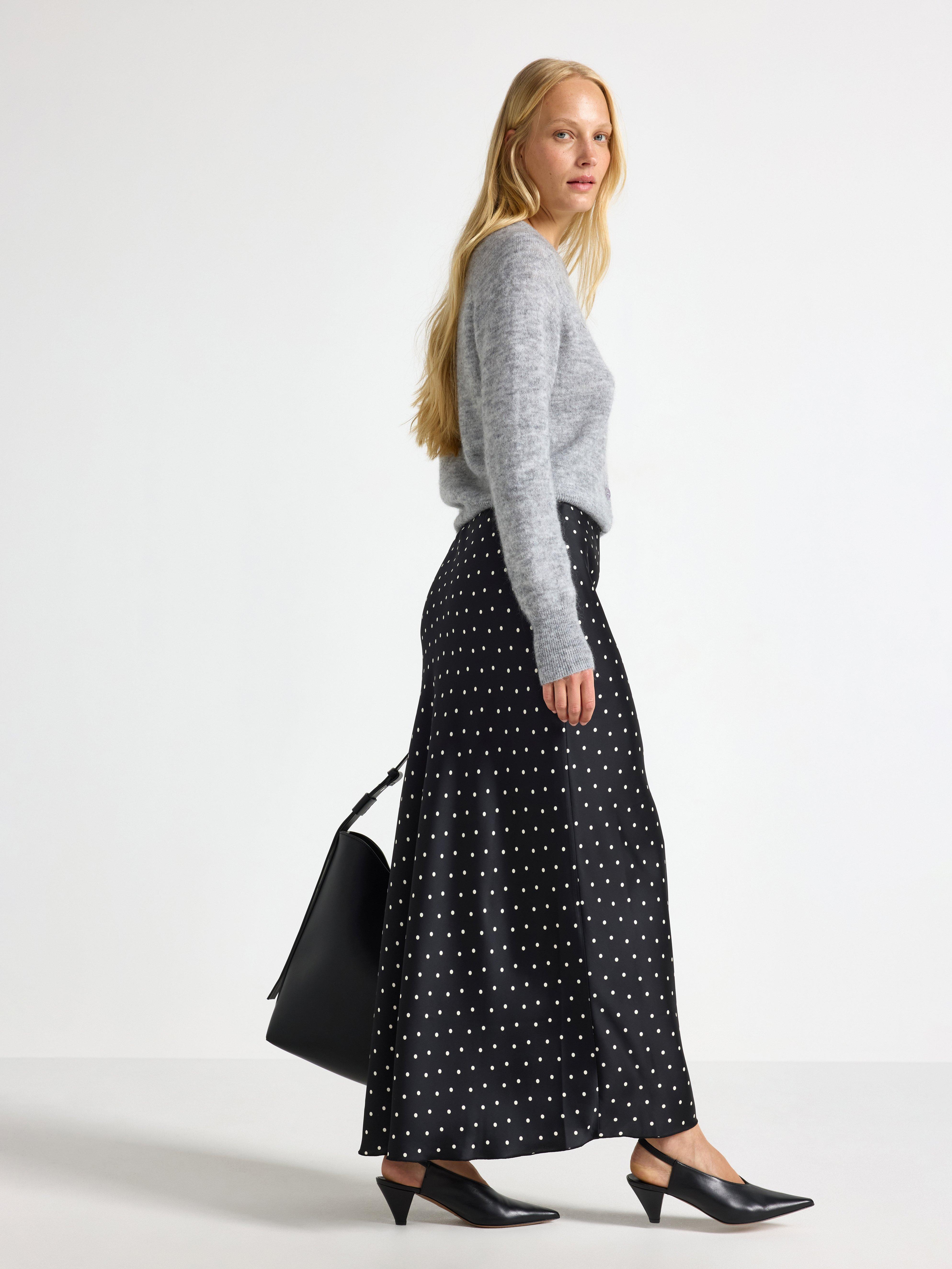 Maxi-nederdel - Dame - Sort
