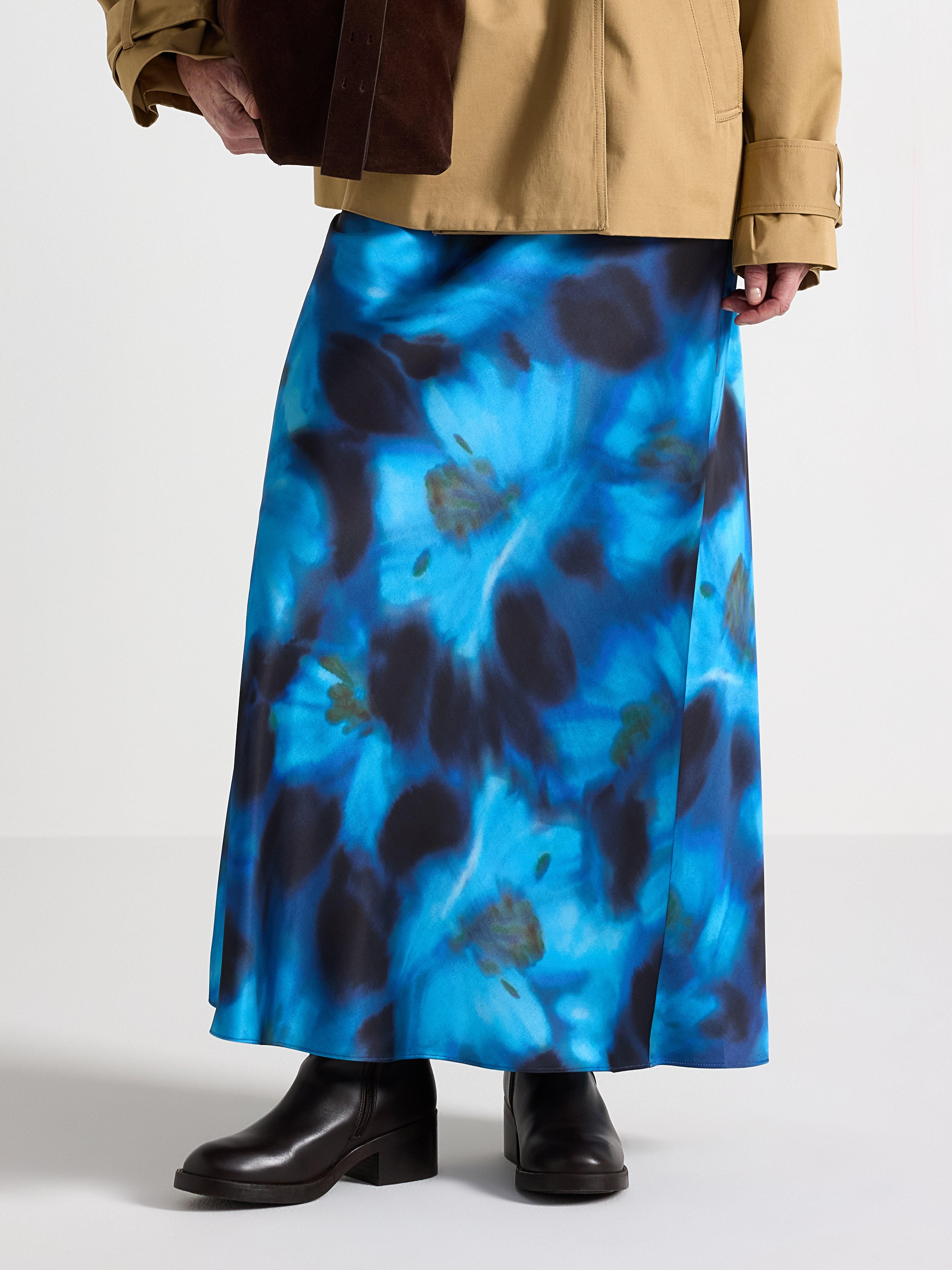 Maxi-nederdel - Dame - Blå
