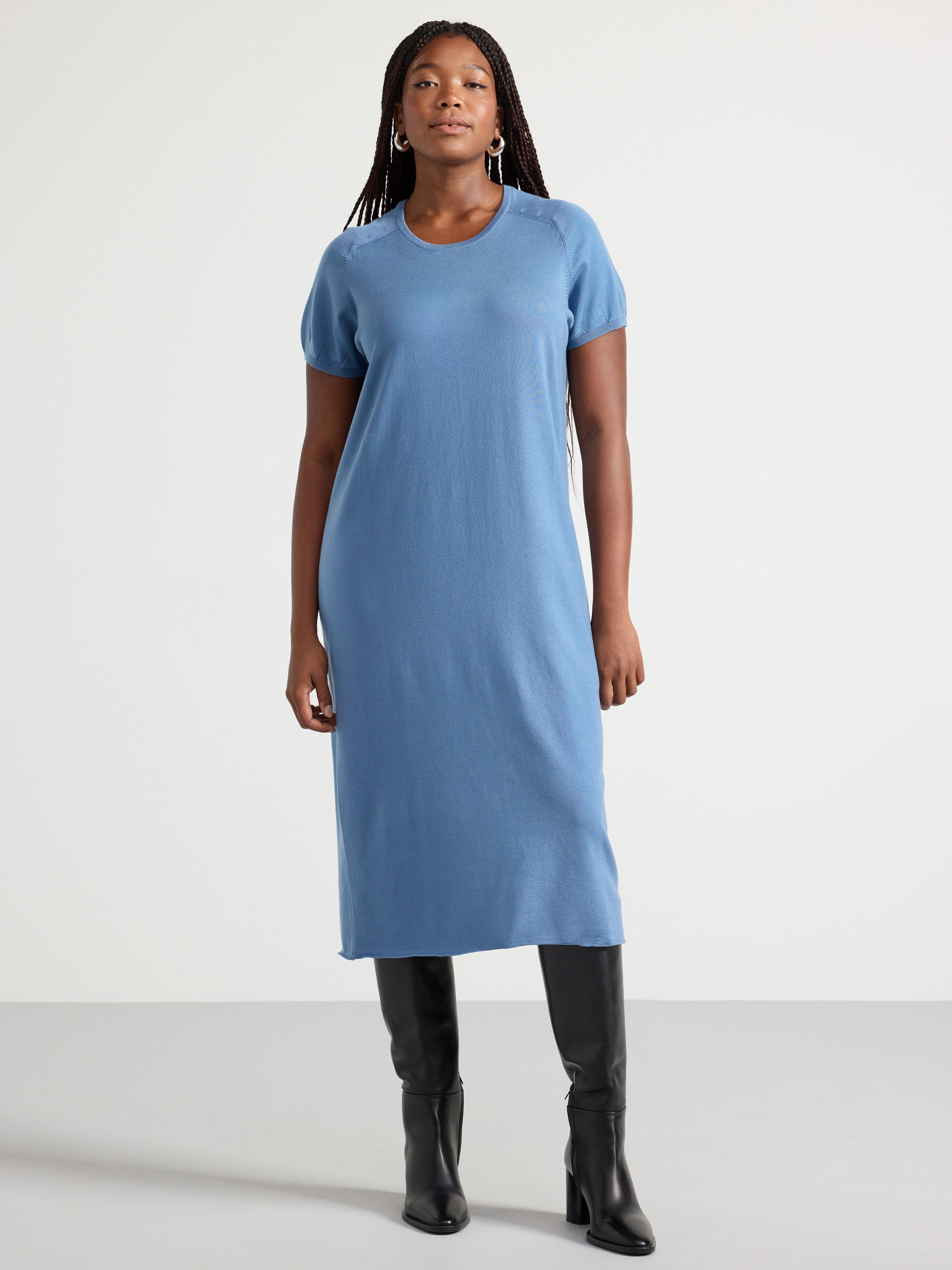 Knitted t shirt store dress