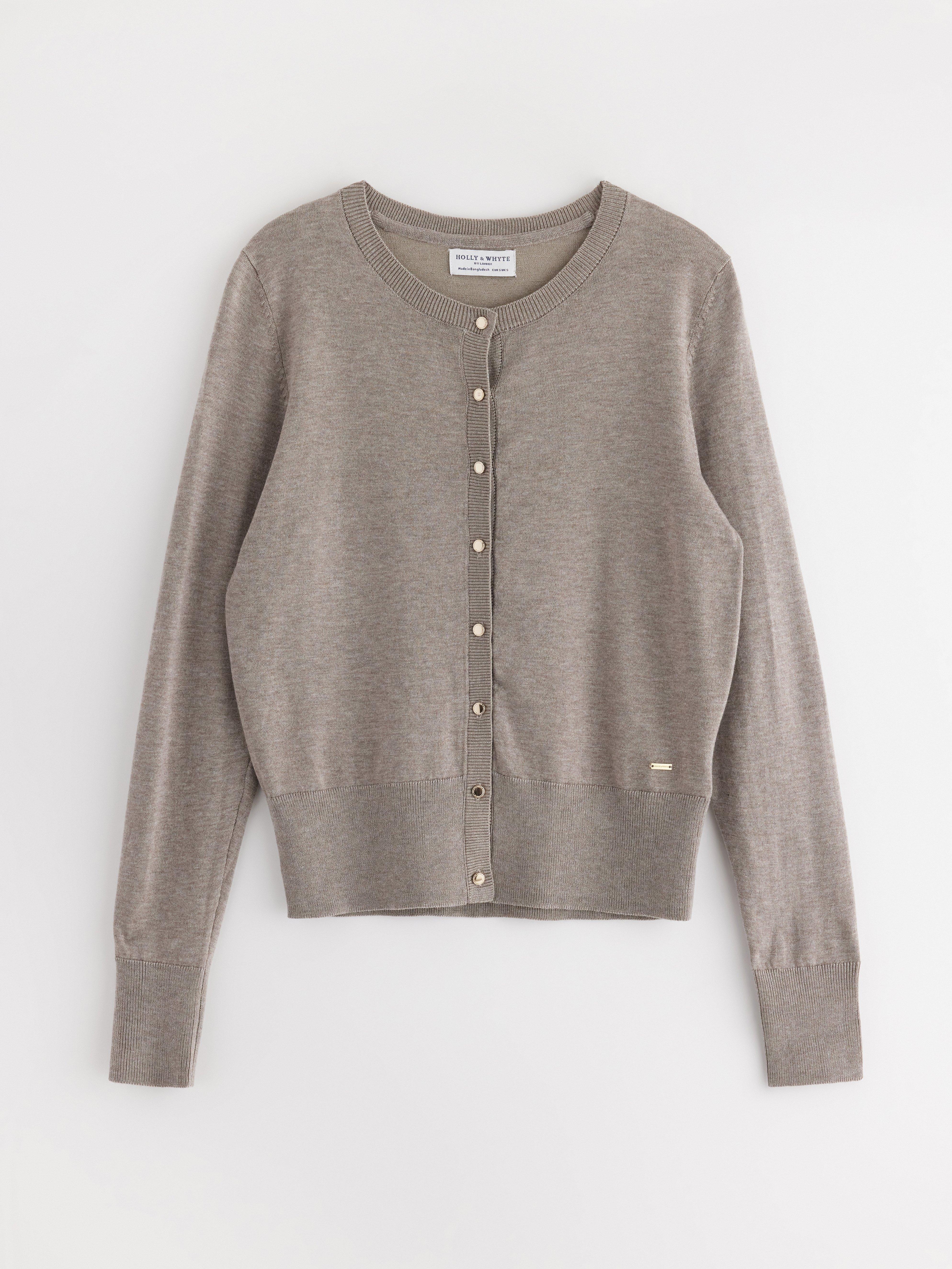 Cardigan - Dame - Brun