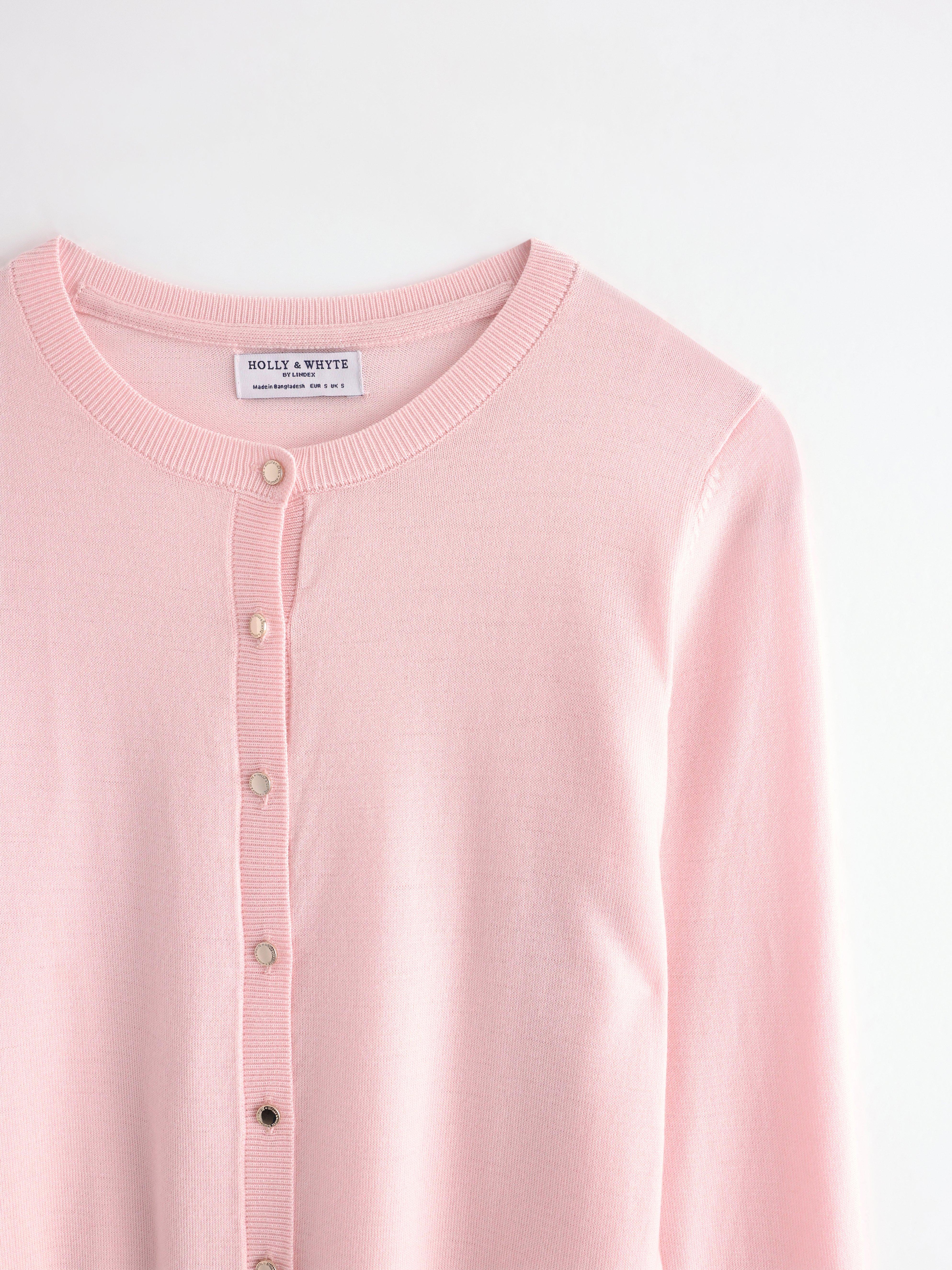 Cardigan - Dam - Rosa