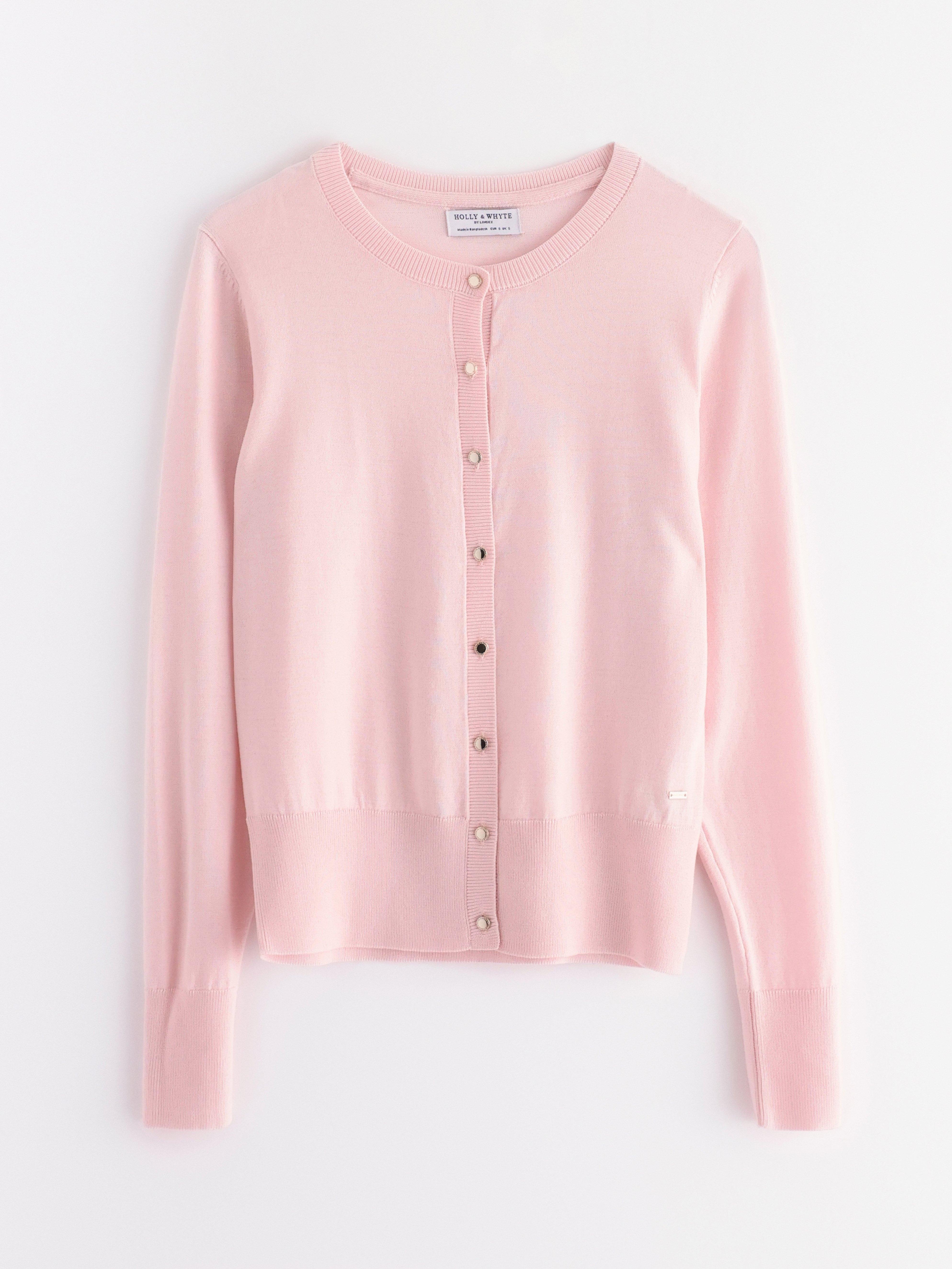Cardigan - Dam - Rosa