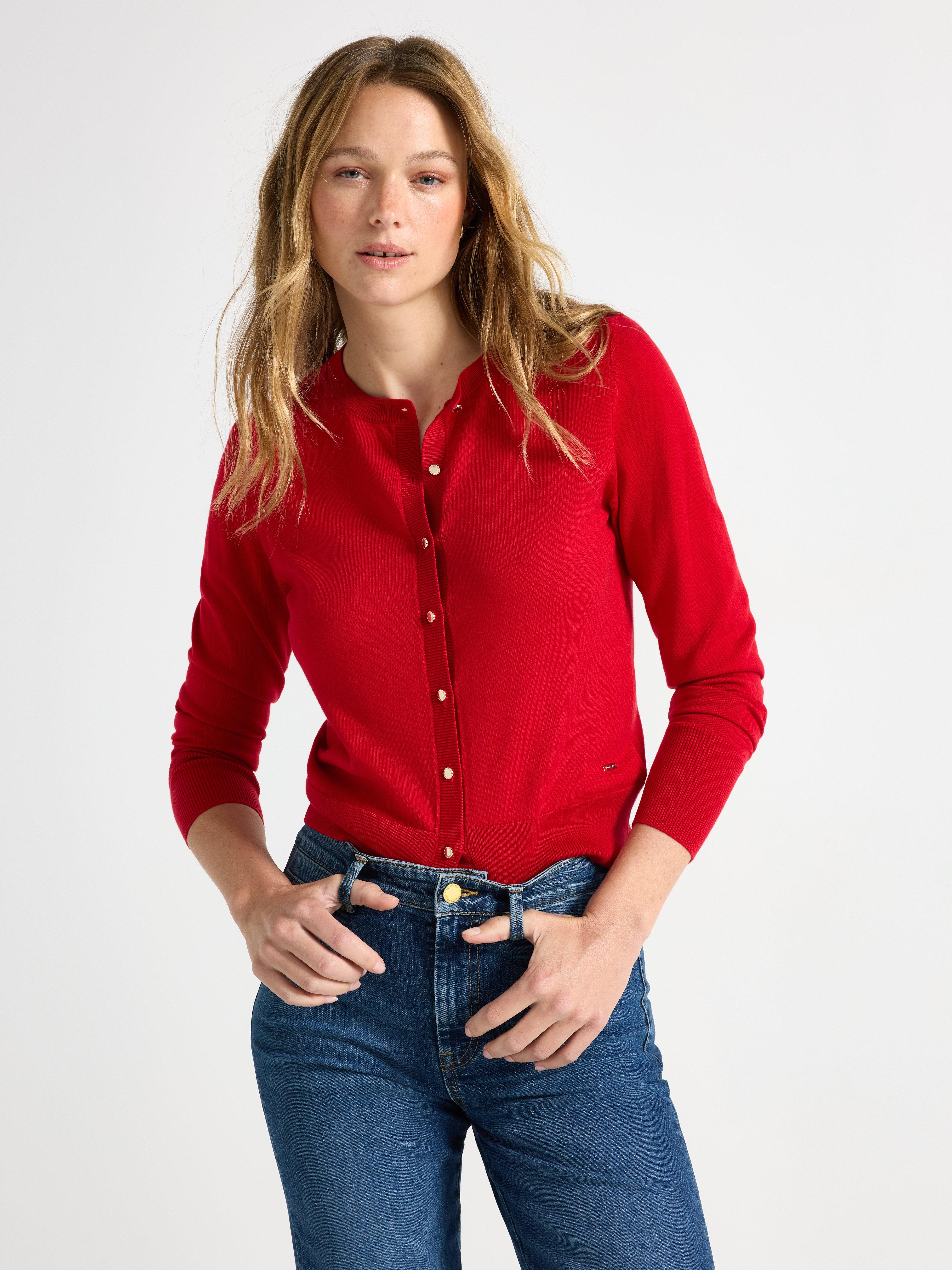 Cardigan - Womens Wear - Red