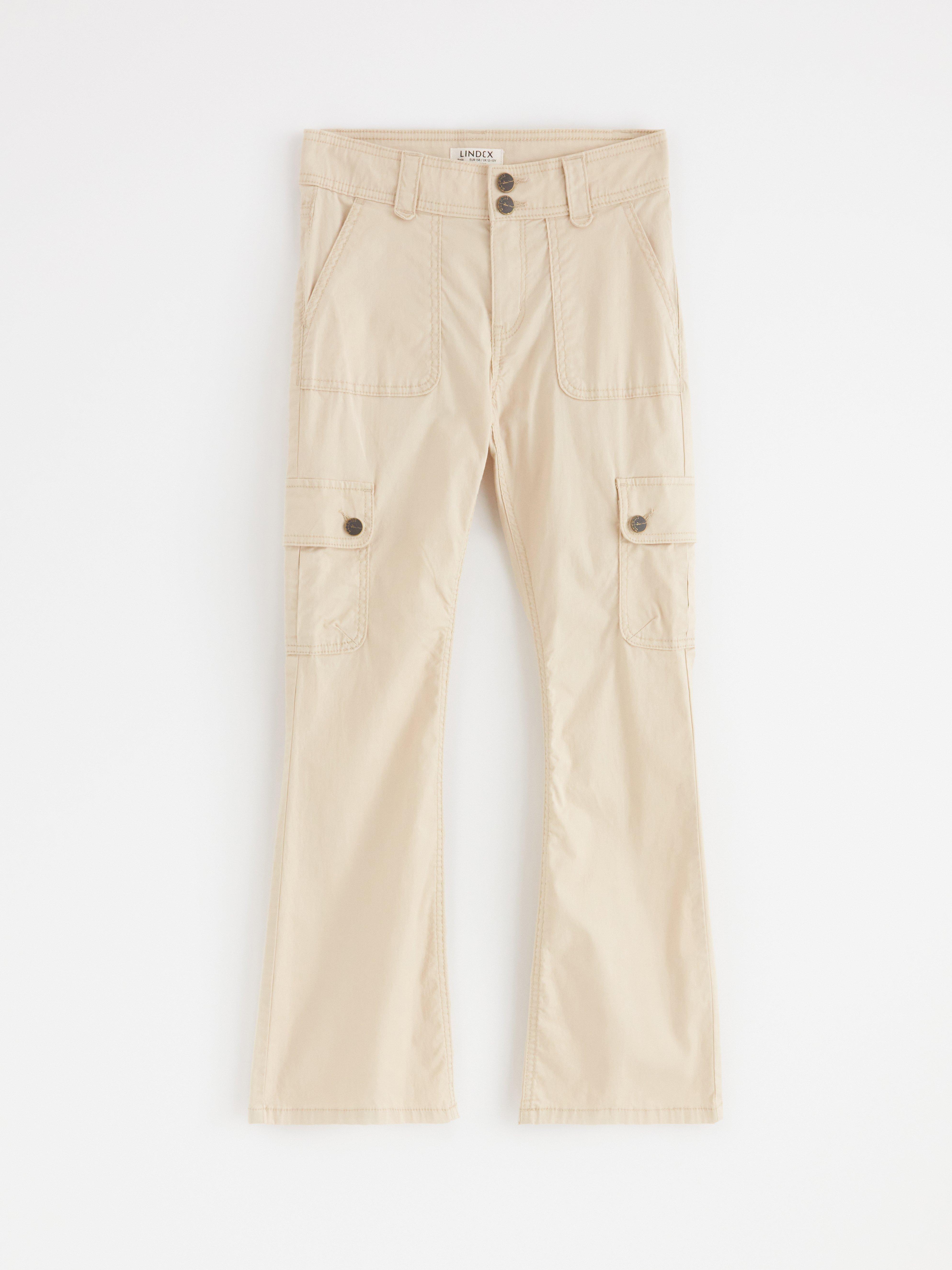 Cargo Trousers - Kids Wear - Beige