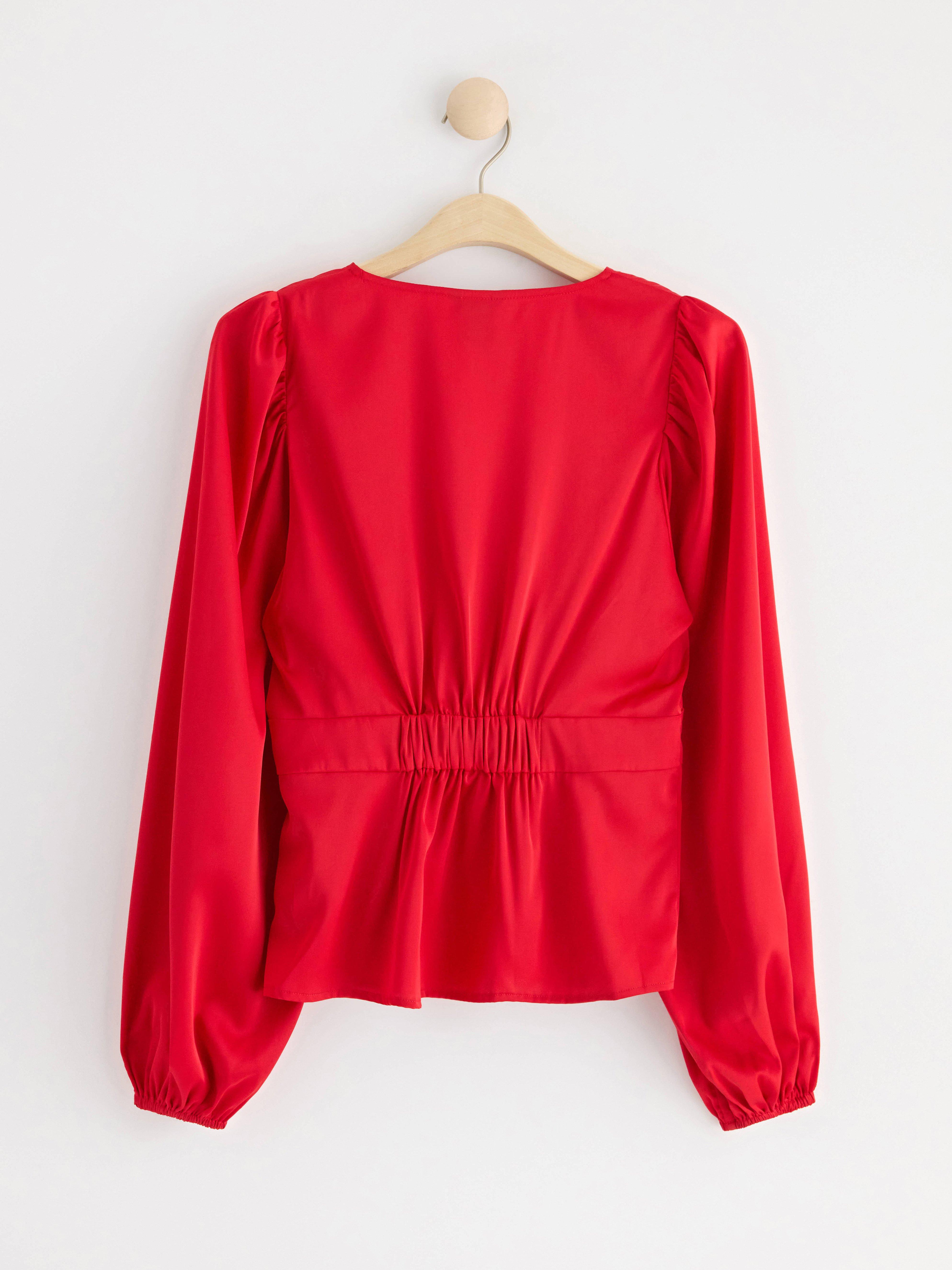 Bluse - Dame - Rød