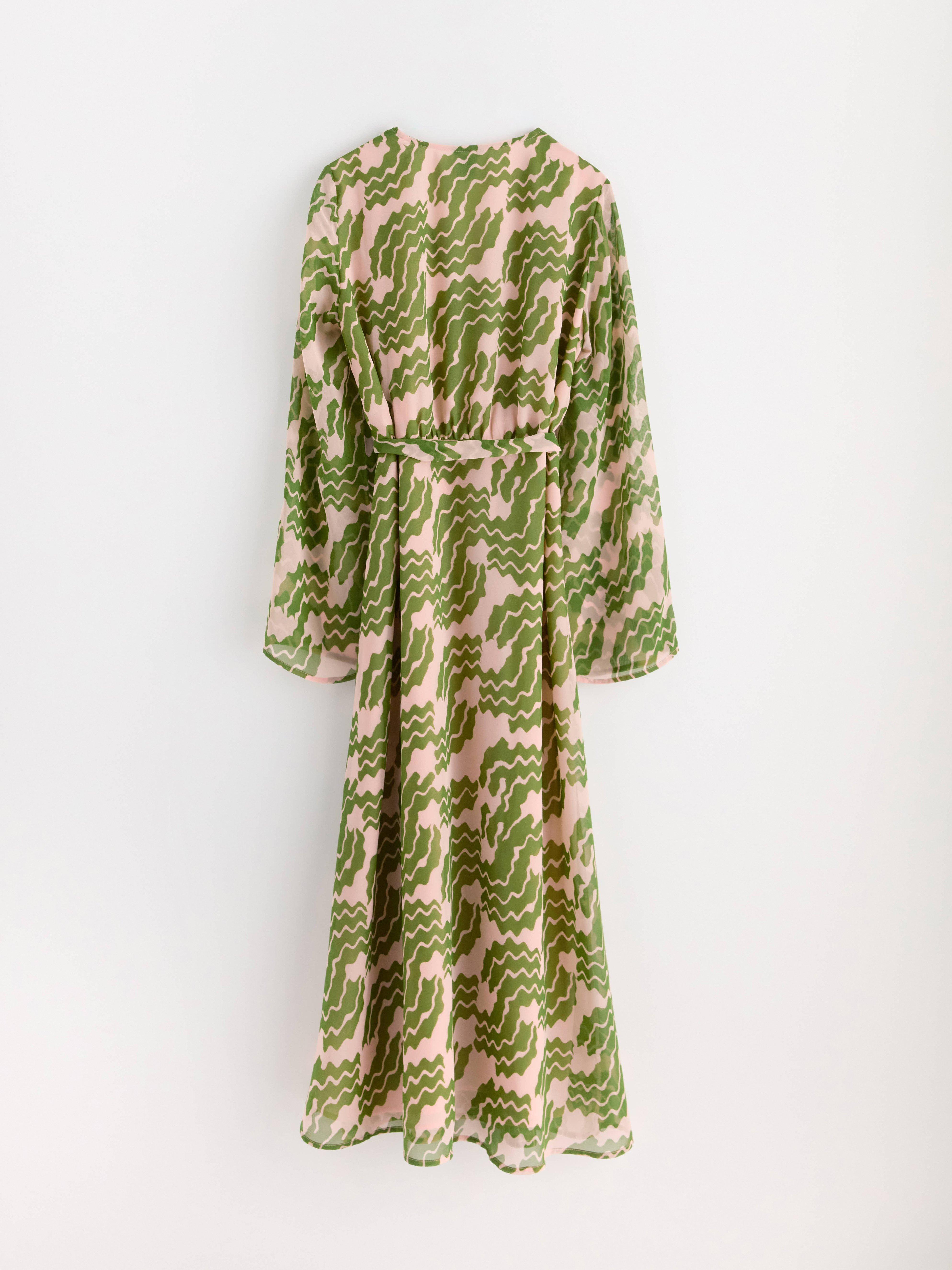 Wrap Dress - Womens Wear - Green