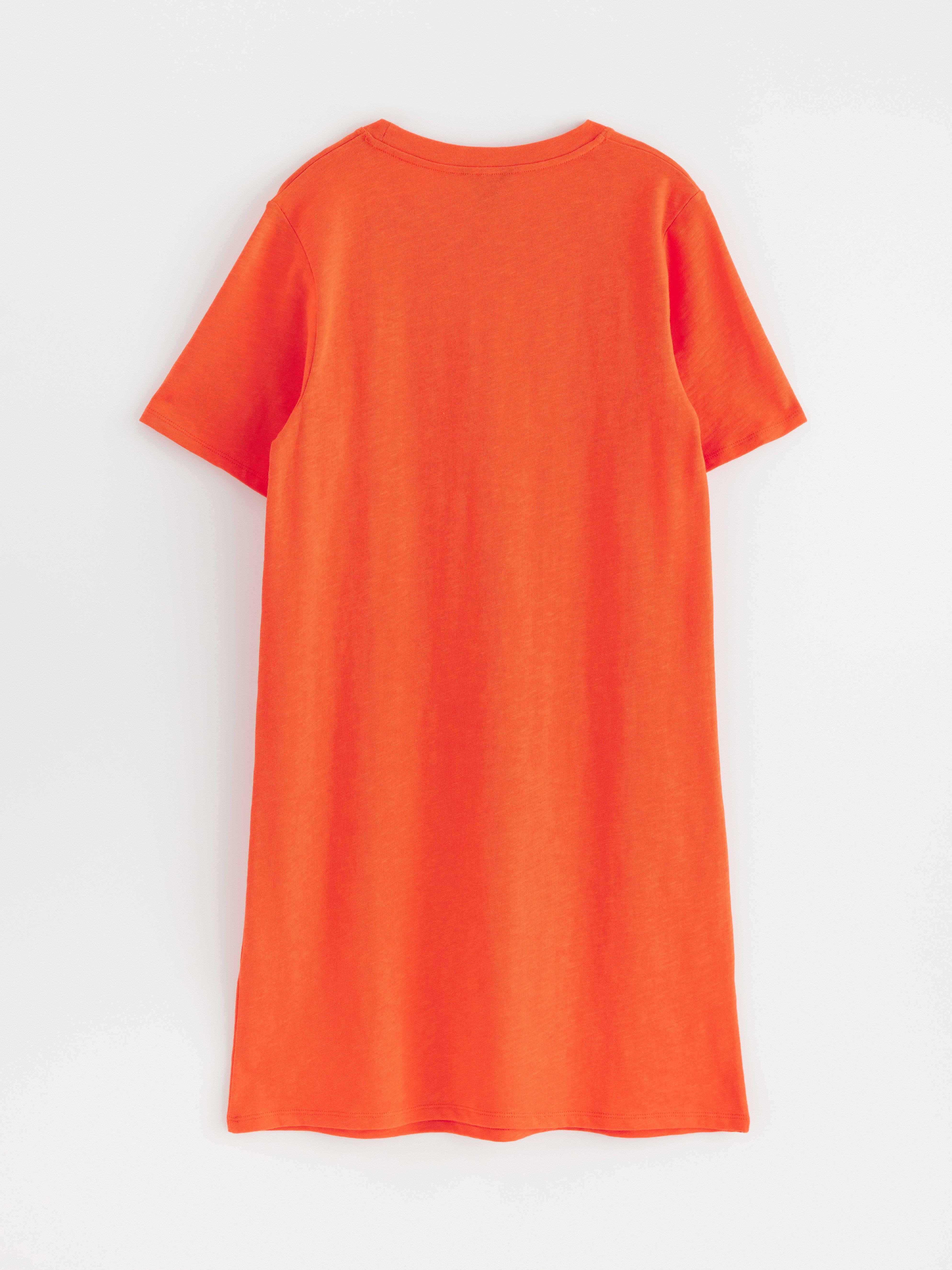 T-shirt-kjole - Dame - Orange